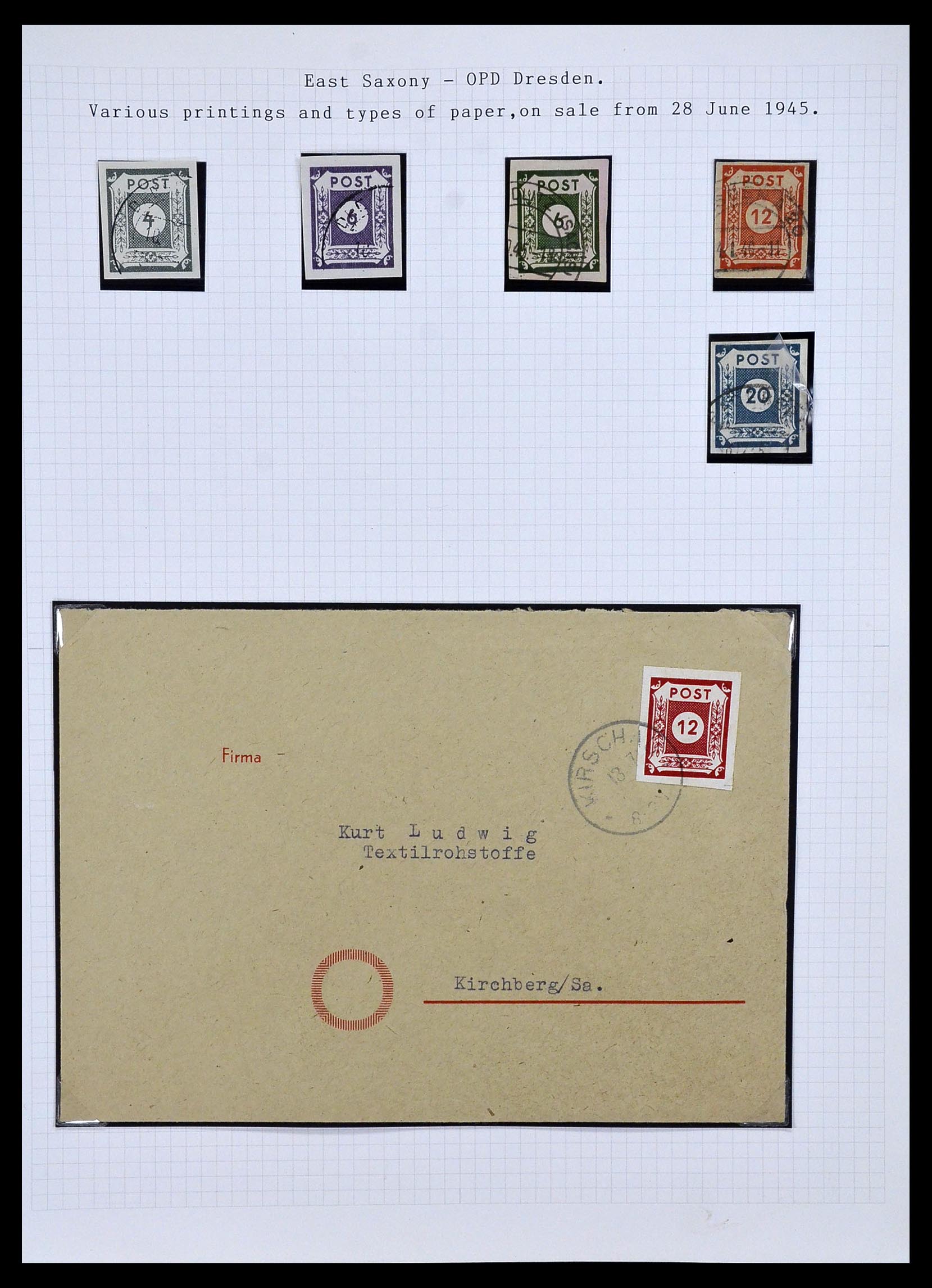 34032 001 - Postzegelverzameling 34032 Duitse Zones 1945-1948.