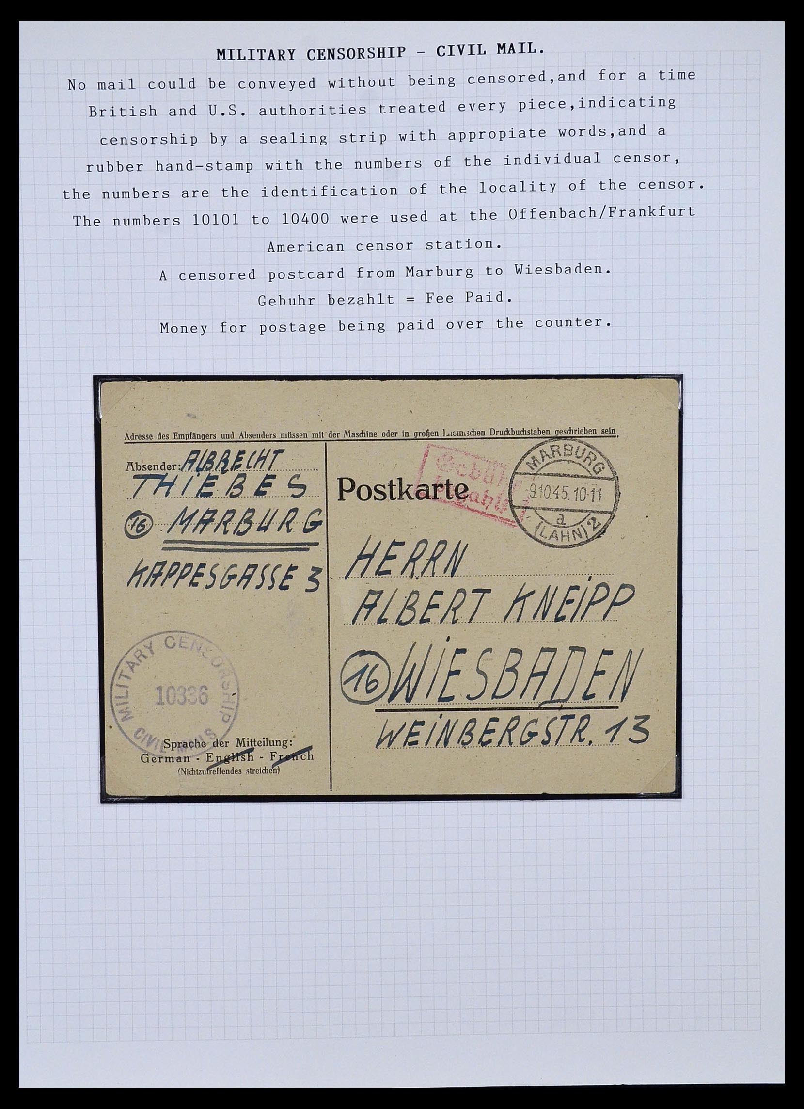 34032 003 - Postzegelverzameling 34032 Duitse Zones 1945-1948.