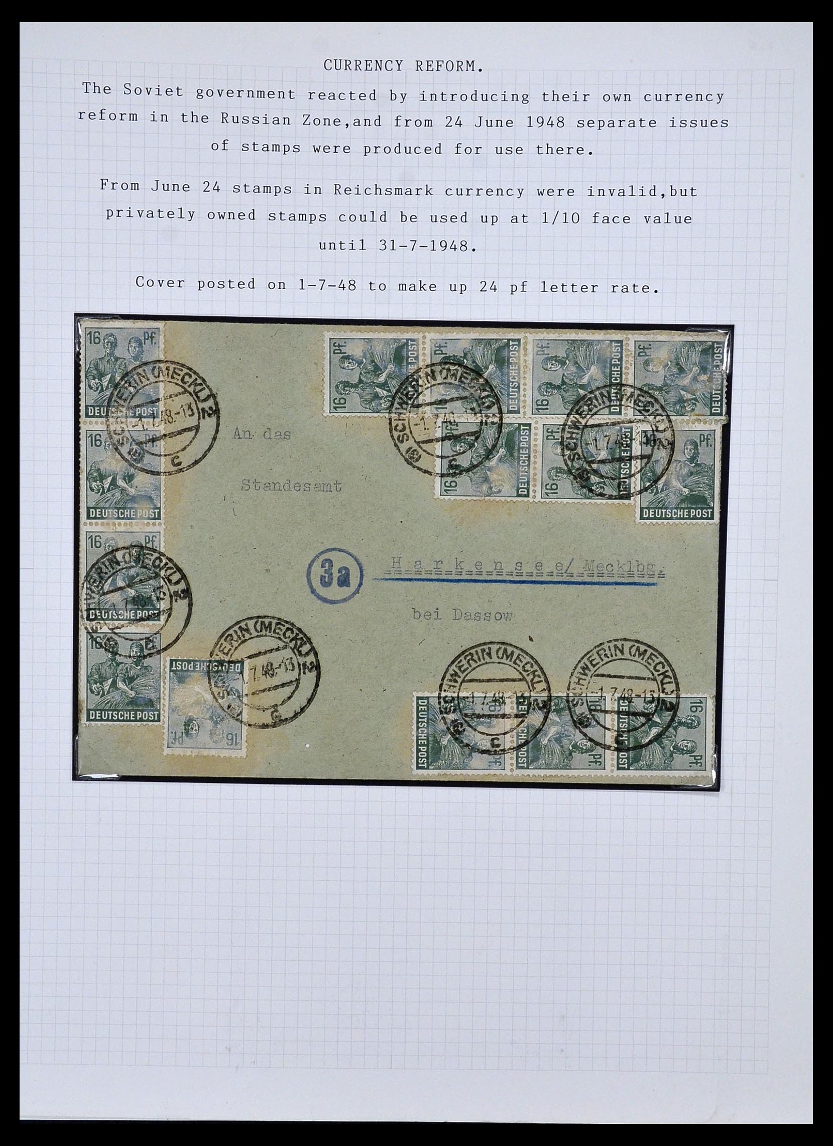 34032 008 - Postzegelverzameling 34032 Duitse Zones 1945-1948.