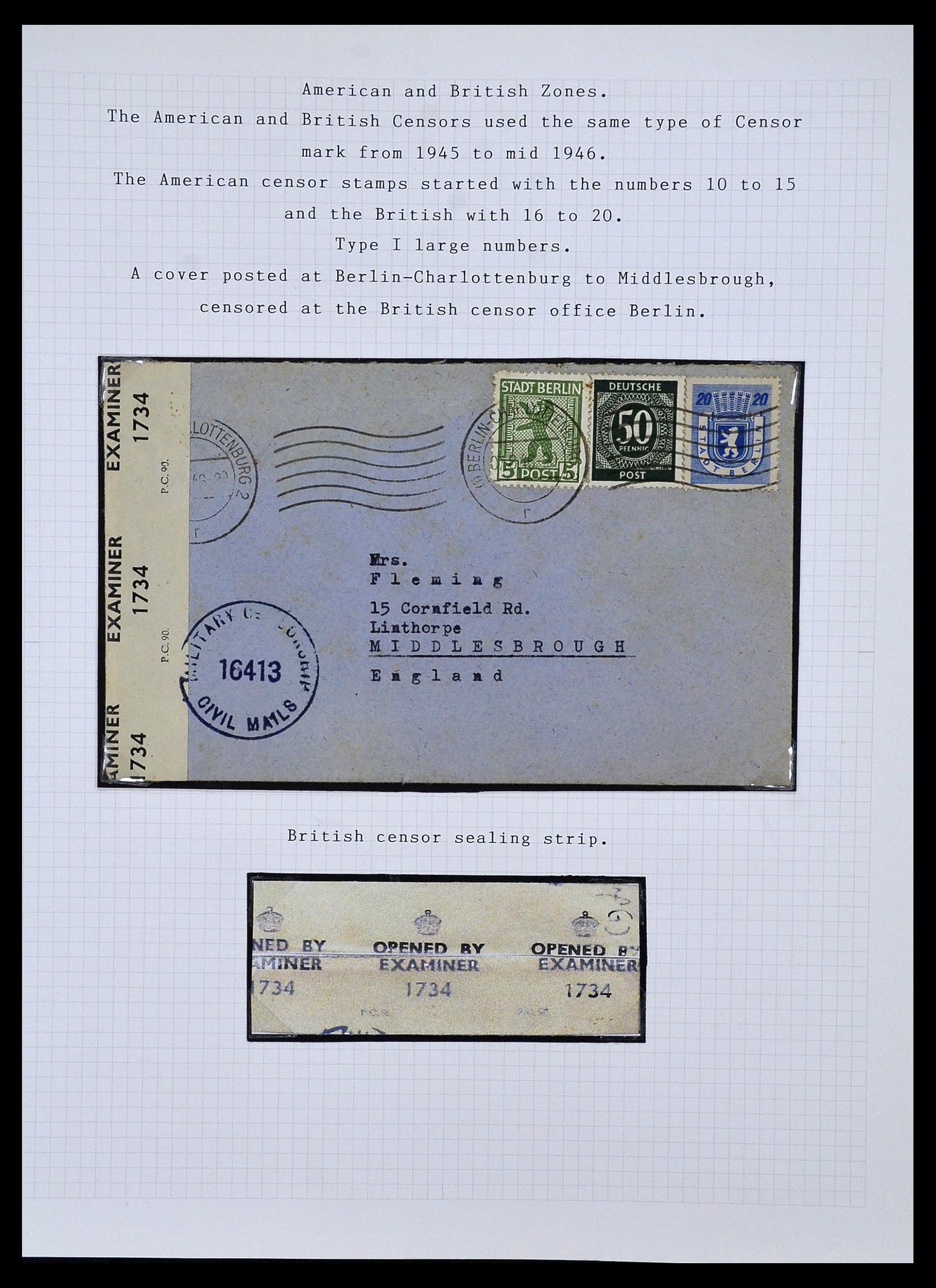 34032 010 - Postzegelverzameling 34032 Duitse Zones 1945-1948.