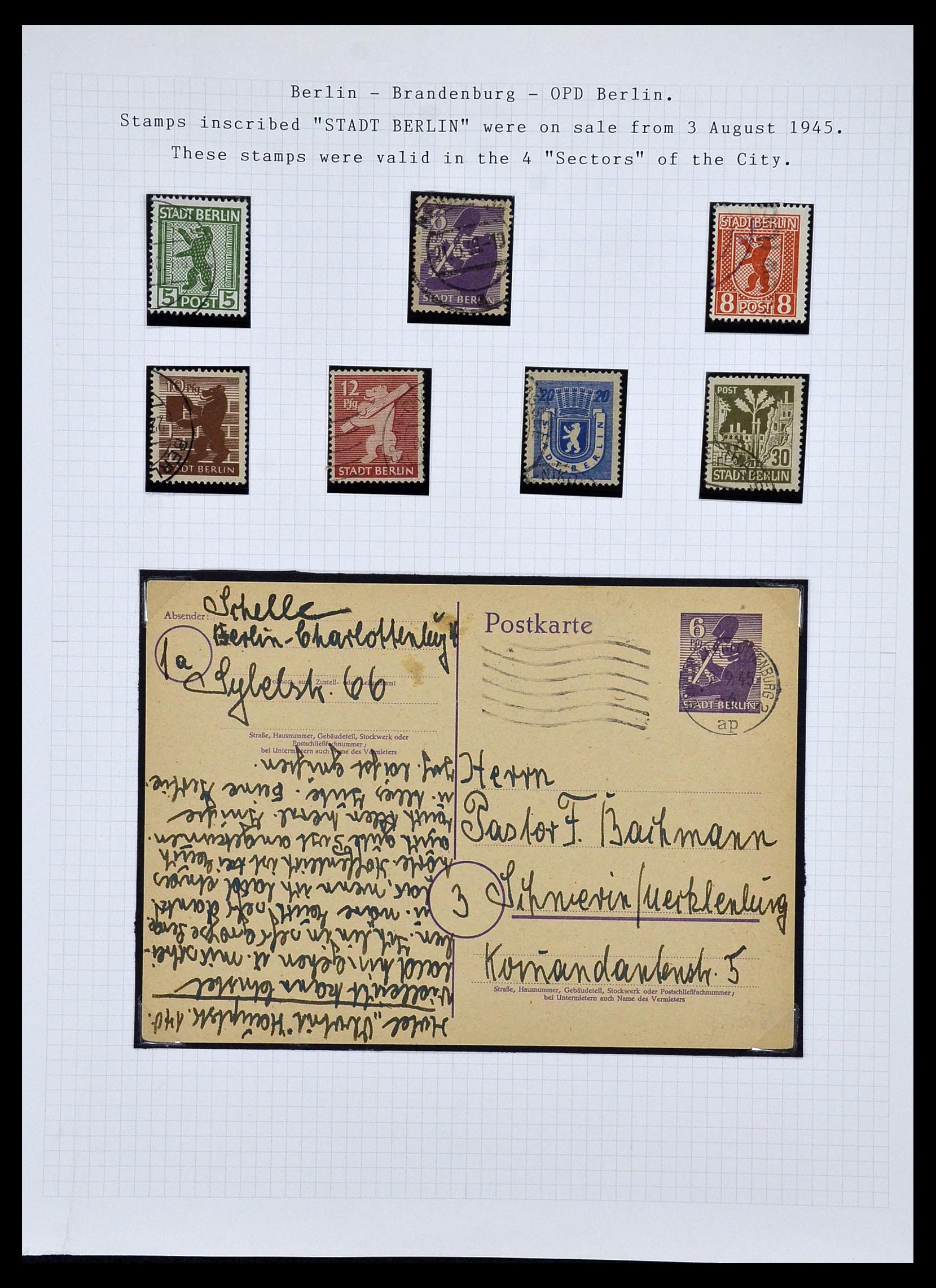 34032 014 - Postzegelverzameling 34032 Duitse Zones 1945-1948.