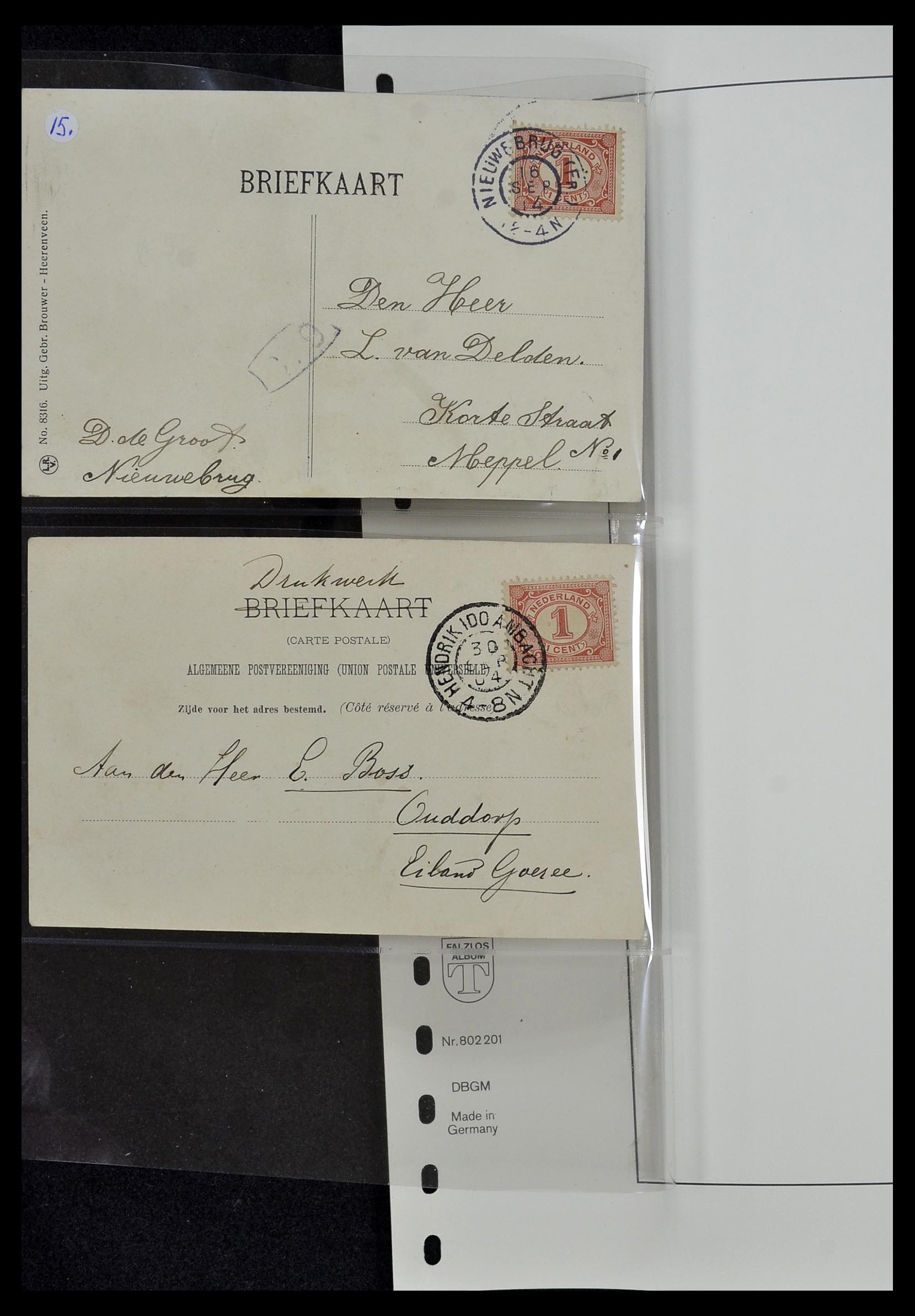 34034 018 - Postzegelverzameling 34034 Nederland ansichtkaarten 1902-1938.