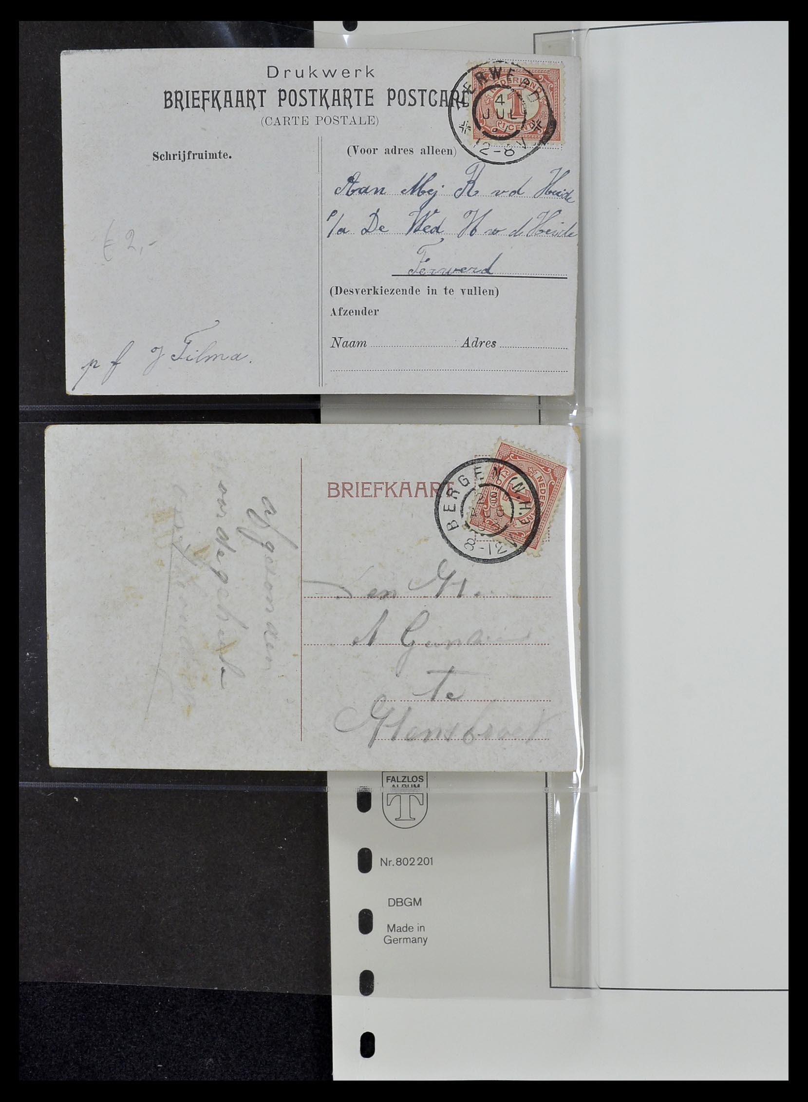 34034 022 - Postzegelverzameling 34034 Nederland ansichtkaarten 1902-1938.