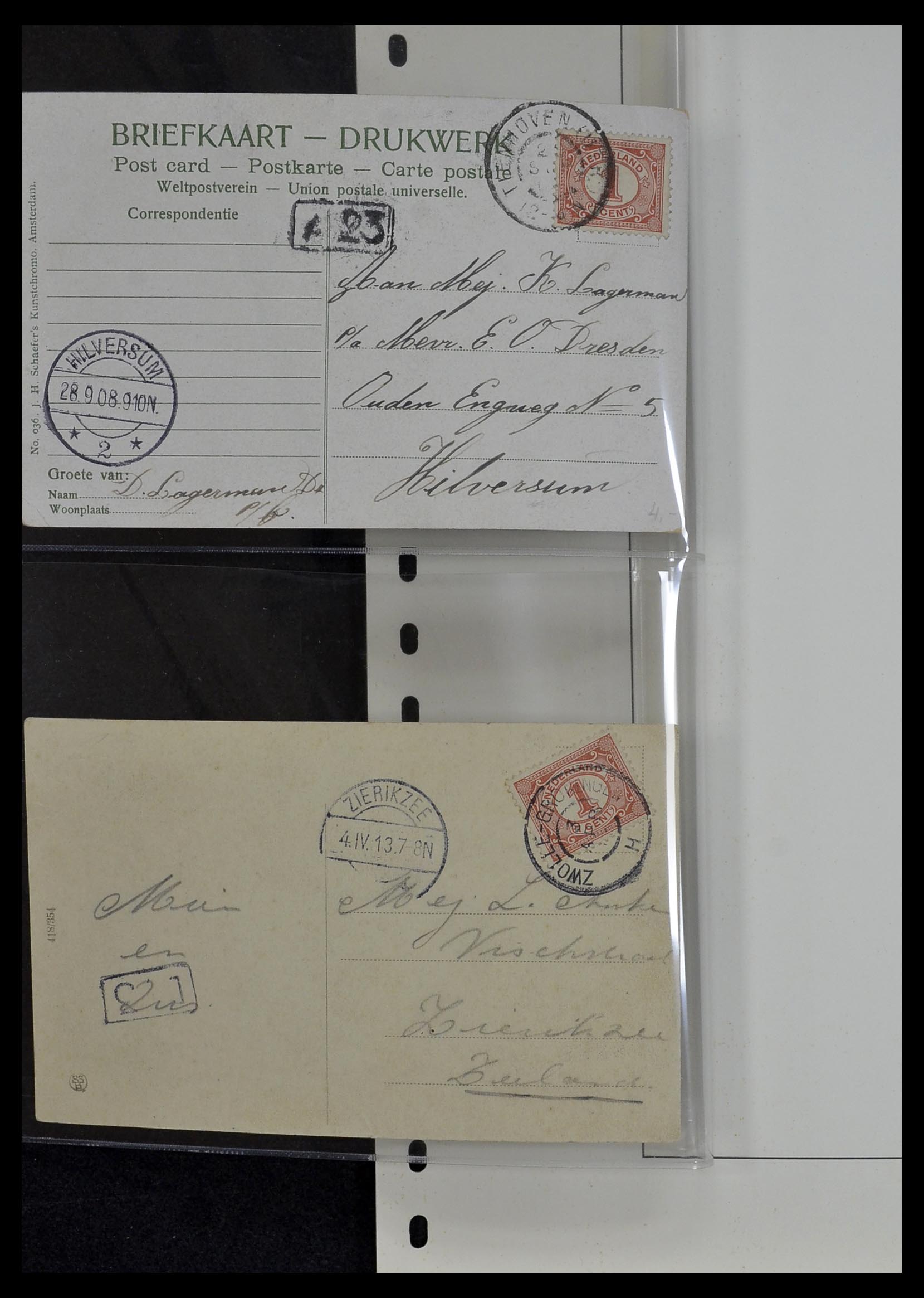 34034 036 - Postzegelverzameling 34034 Nederland ansichtkaarten 1902-1938.