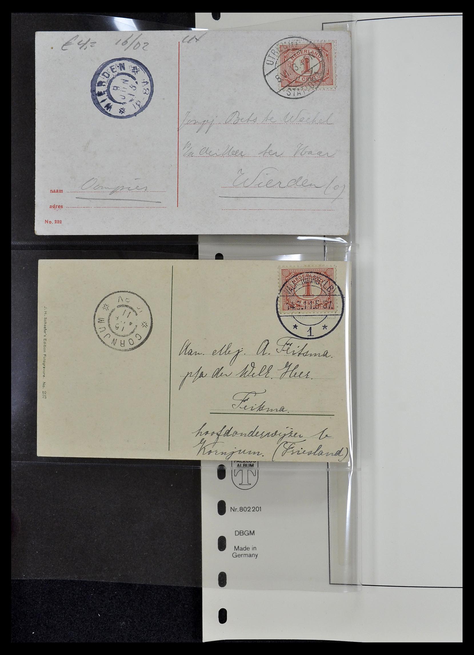 34034 040 - Postzegelverzameling 34034 Nederland ansichtkaarten 1902-1938.