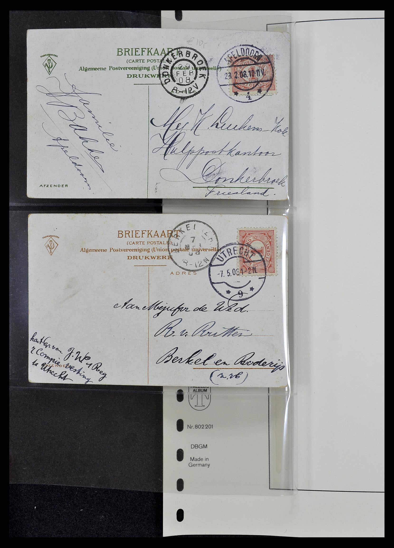 34034 042 - Postzegelverzameling 34034 Nederland ansichtkaarten 1902-1938.