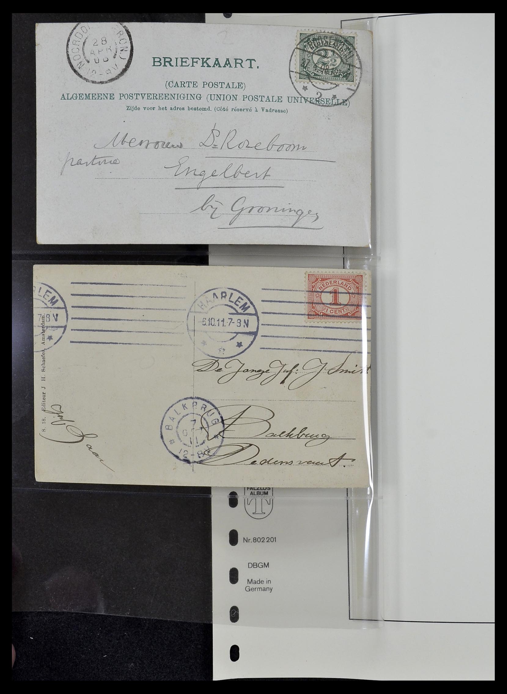 34034 044 - Postzegelverzameling 34034 Nederland ansichtkaarten 1902-1938.