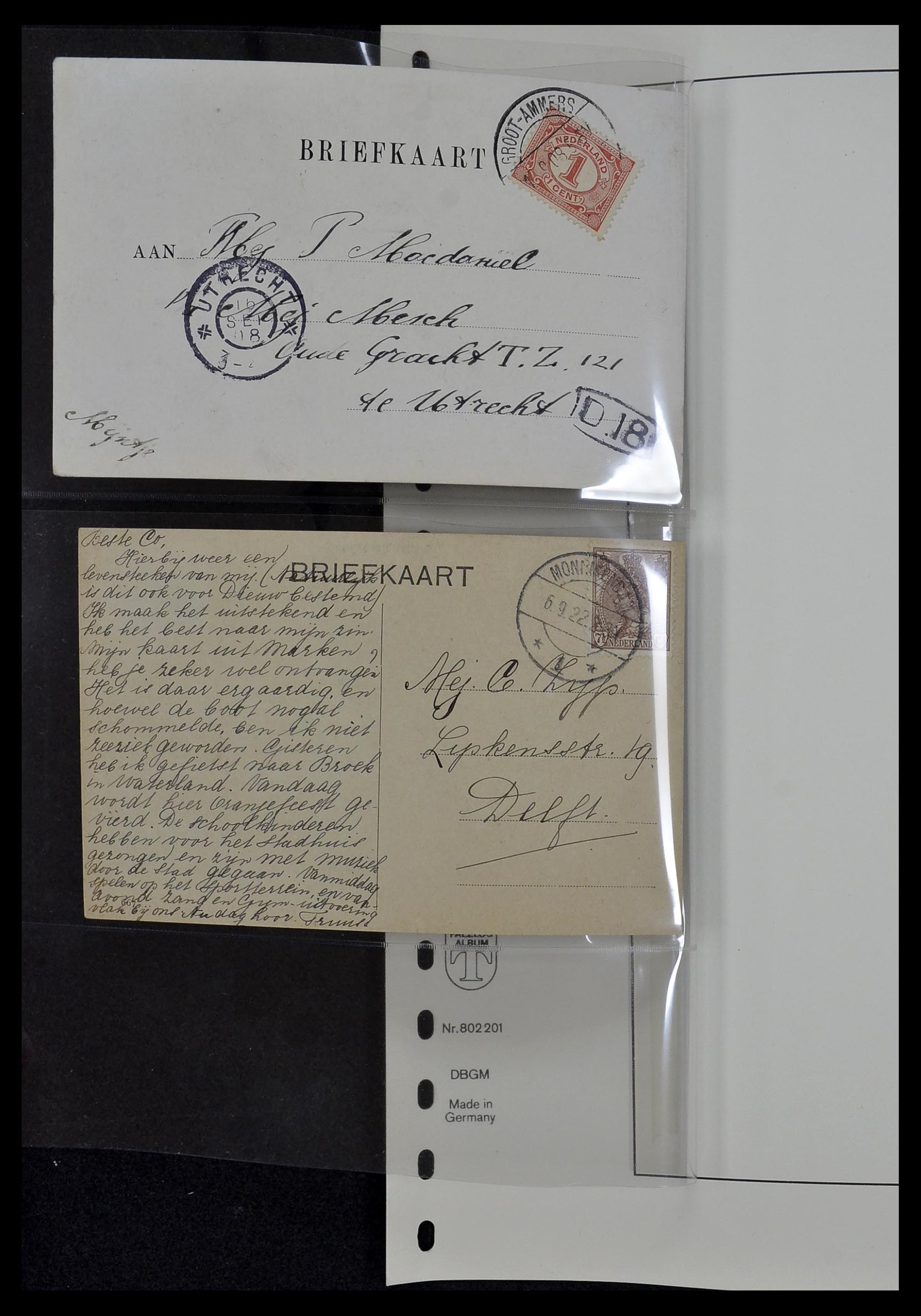 34034 046 - Postzegelverzameling 34034 Nederland ansichtkaarten 1902-1938.