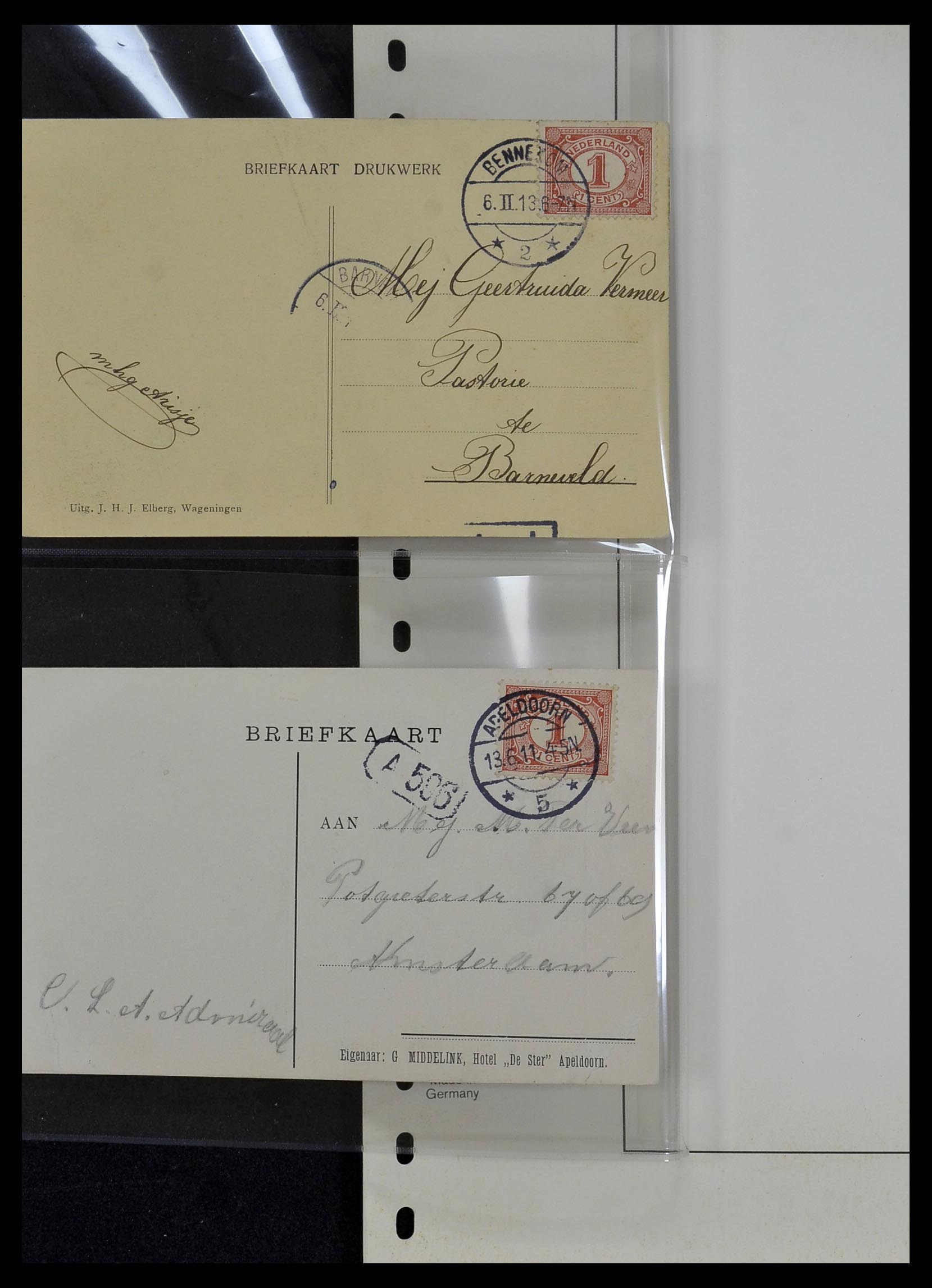 34034 054 - Postzegelverzameling 34034 Nederland ansichtkaarten 1902-1938.