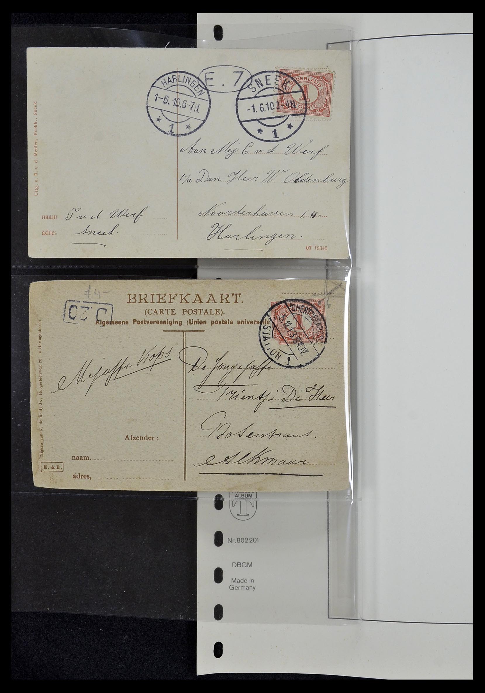 34034 060 - Postzegelverzameling 34034 Nederland ansichtkaarten 1902-1938.