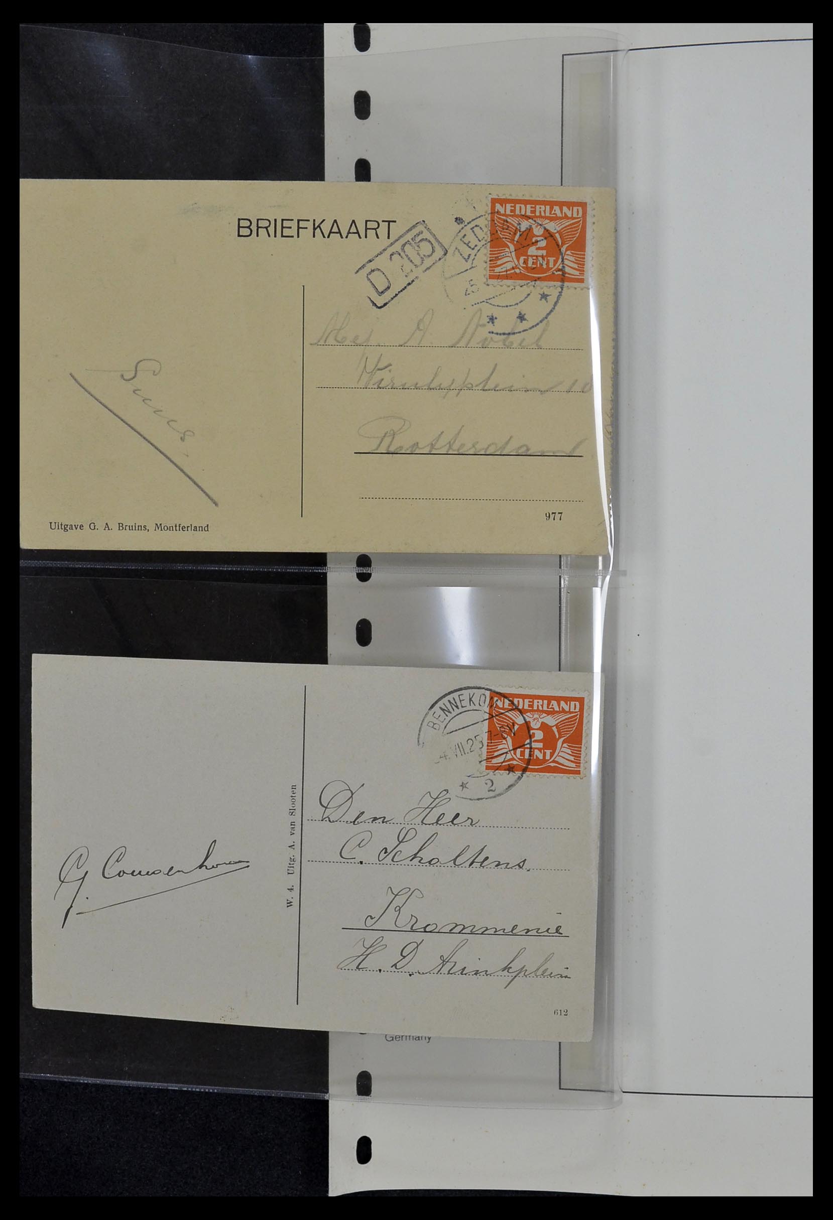 34034 076 - Postzegelverzameling 34034 Nederland ansichtkaarten 1902-1938.