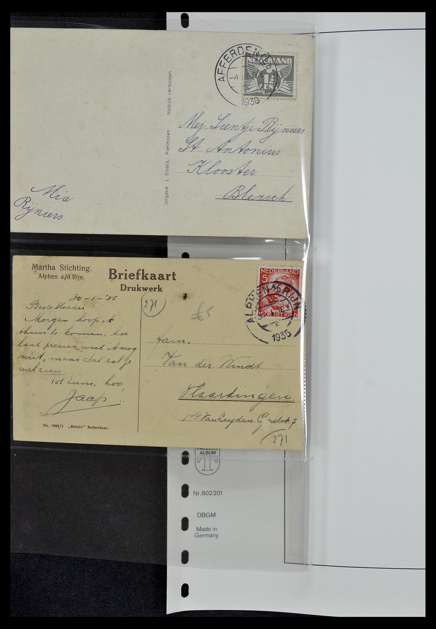 34034 088 - Postzegelverzameling 34034 Nederland ansichtkaarten 1902-1938.