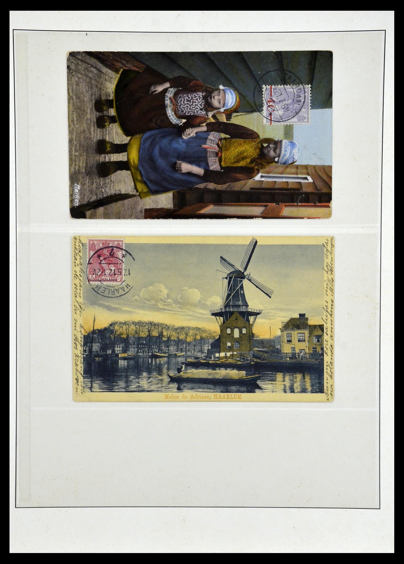 34034 095 - Postzegelverzameling 34034 Nederland ansichtkaarten 1902-1938.