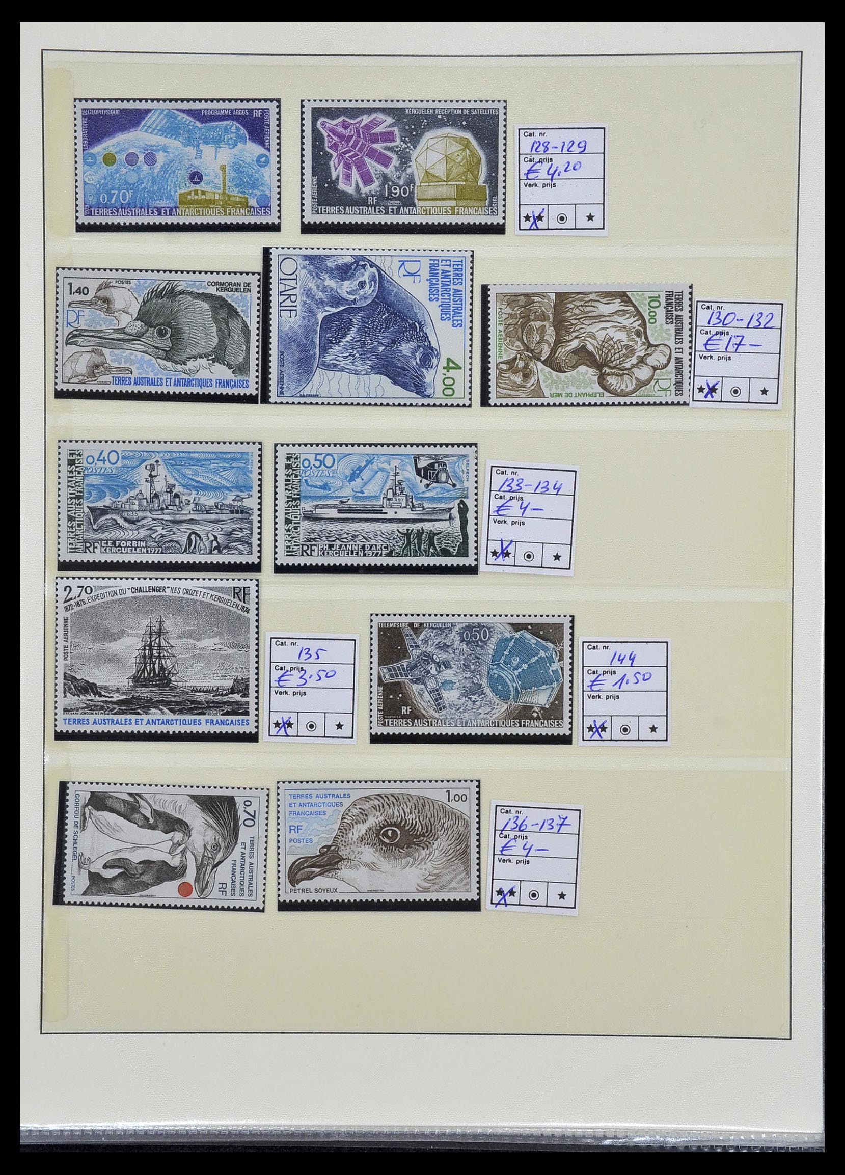 34035 010 - Postzegelverzameling 34035 Frans Antarctica 1955-1992.