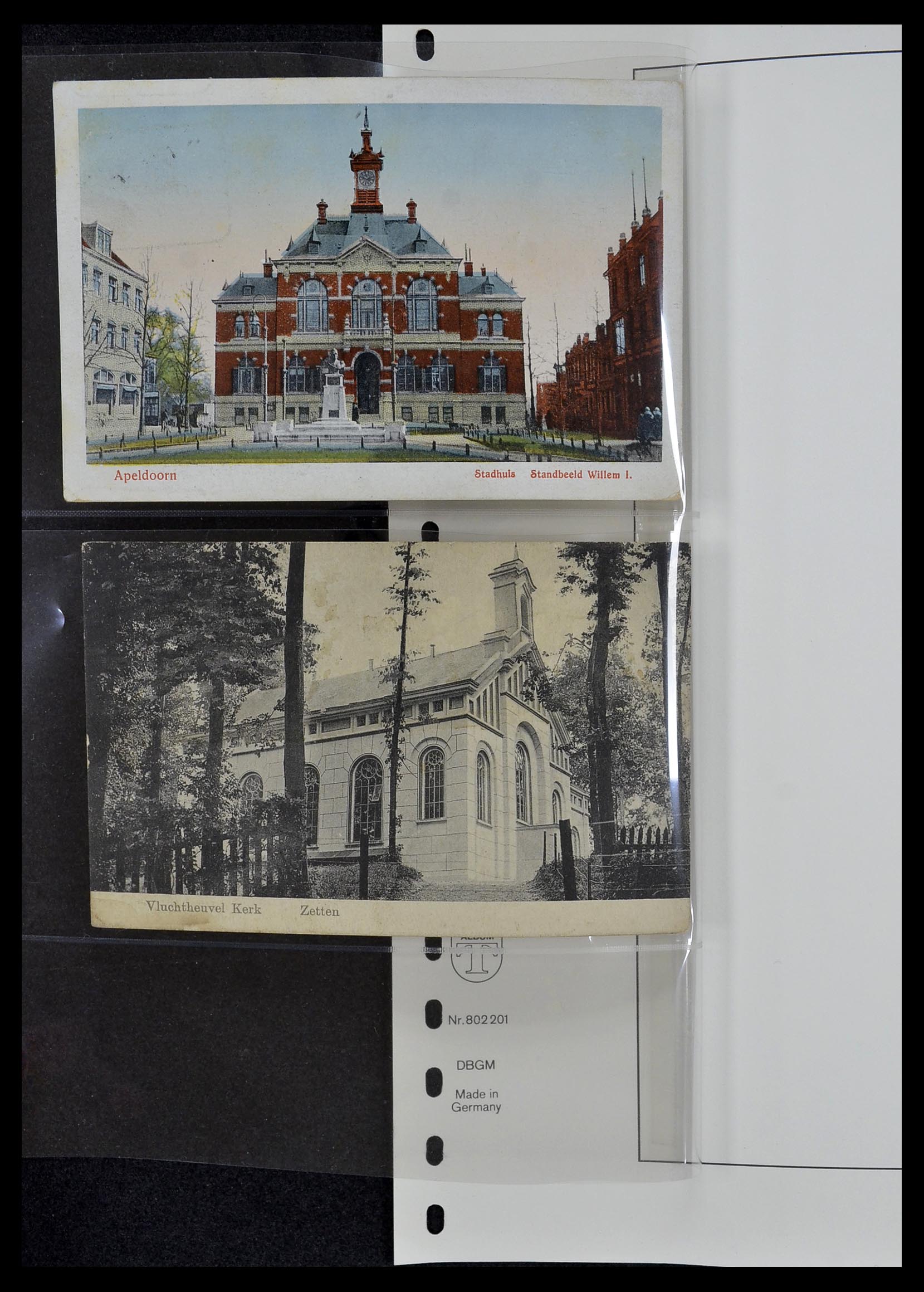 34036 010 - Postzegelverzameling 34036 Nederland treinstempels.