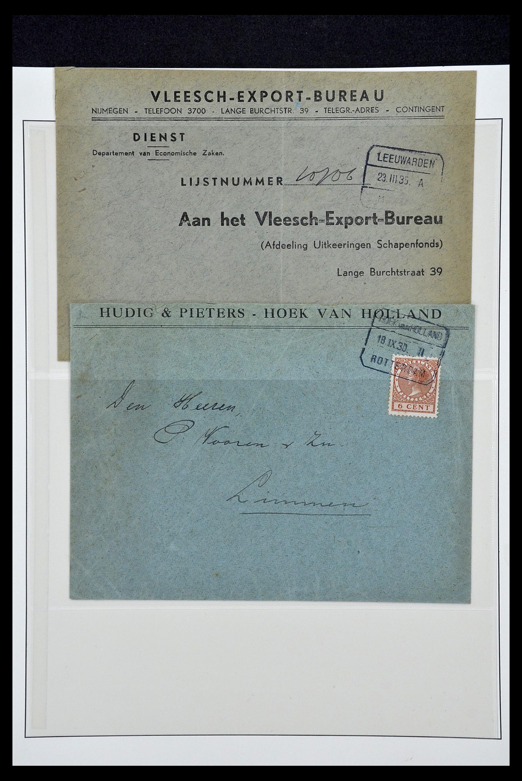 34036 122 - Stamp collection 34036 Netherlands train cancels.