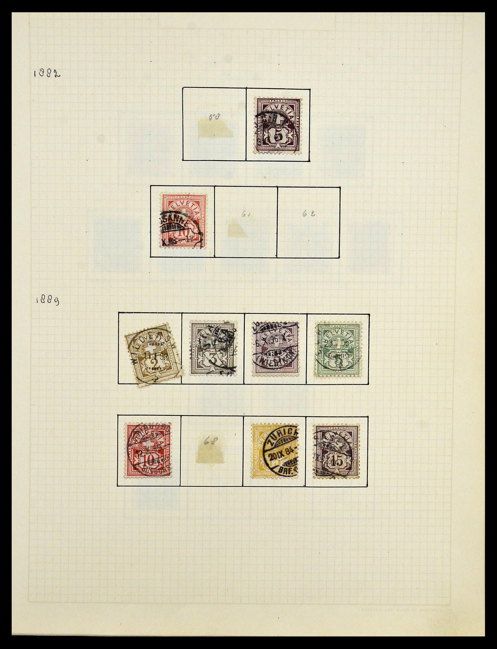 34038 002 - Stamp collection 34038 Switzerland 1854-1973.