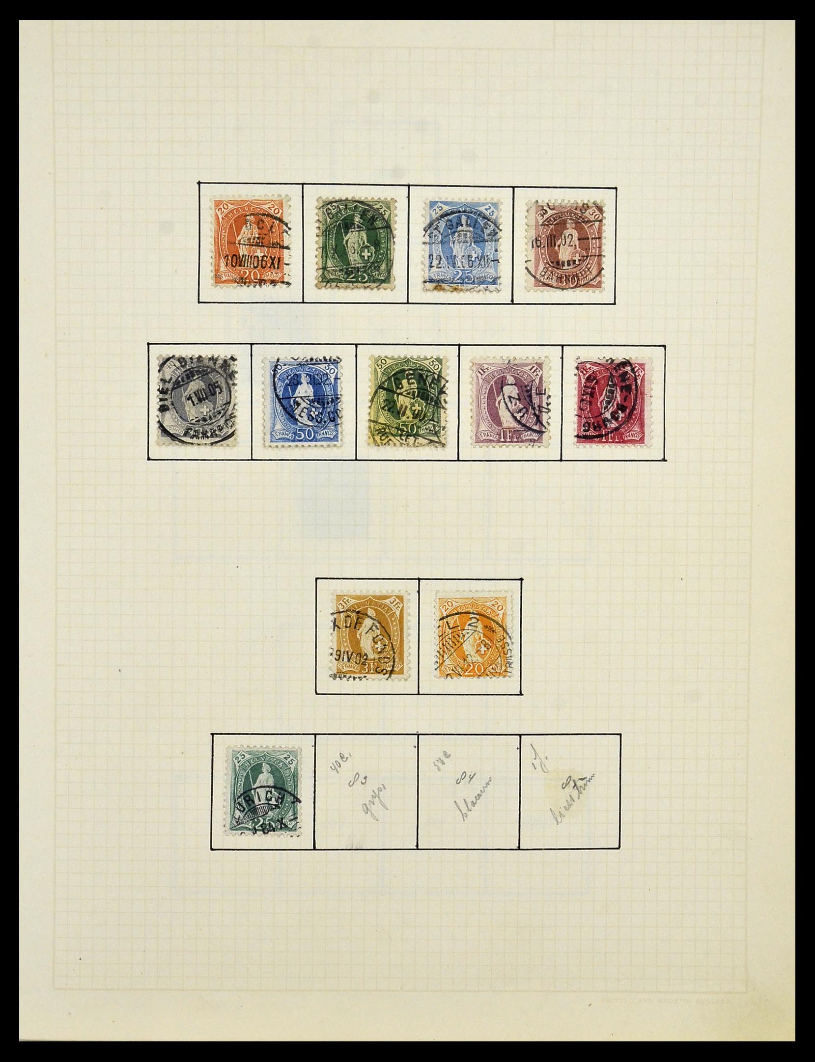 34038 003 - Stamp collection 34038 Switzerland 1854-1973.