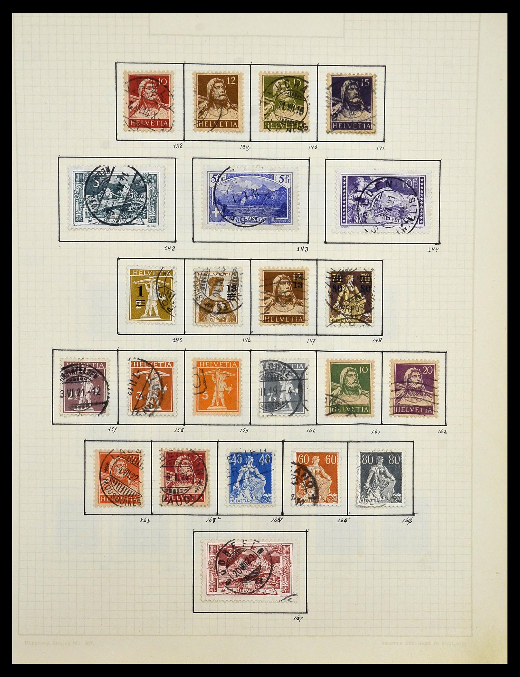34038 007 - Postzegelverzameling 34038 Zwitserland 1854-1973.