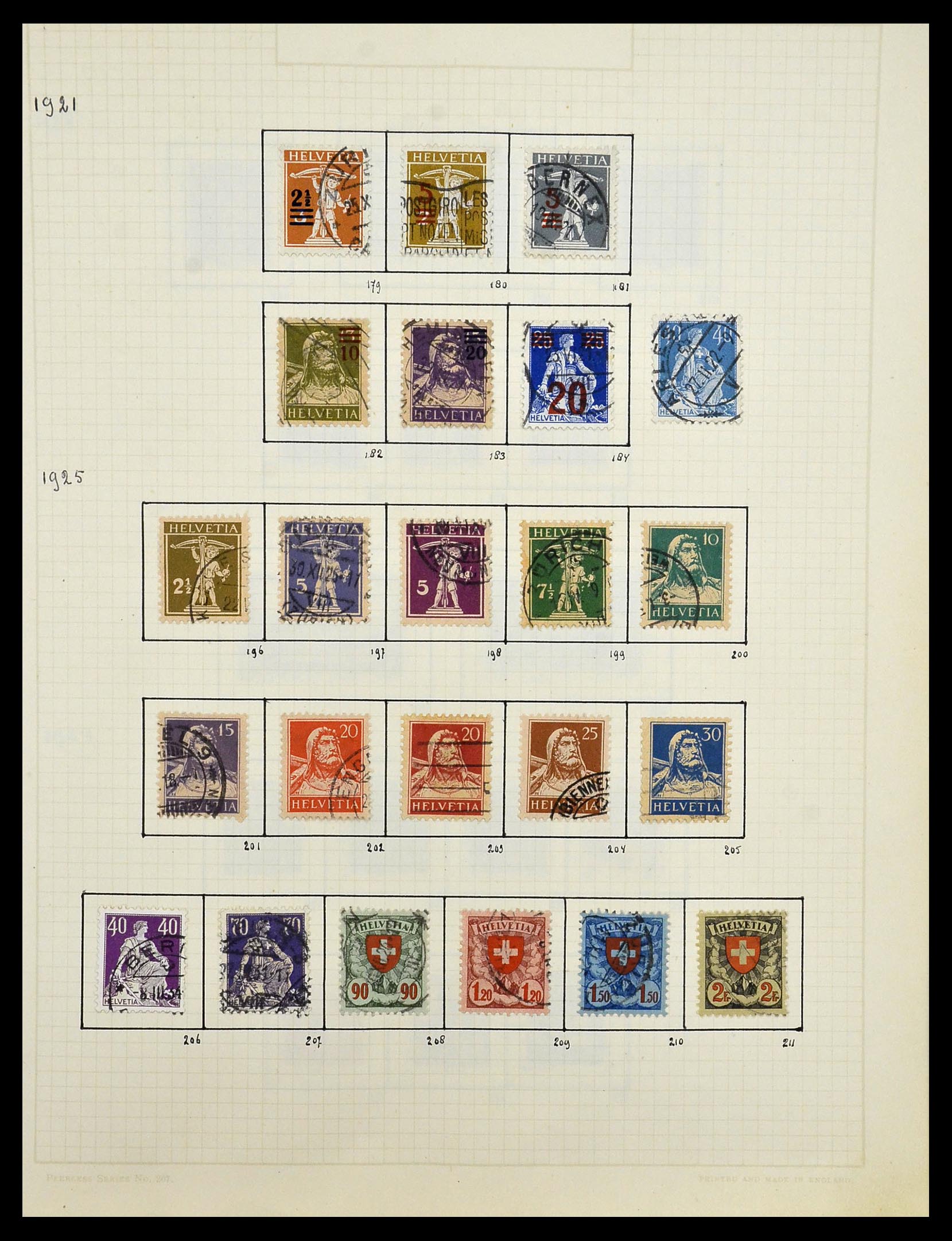 34038 008 - Postzegelverzameling 34038 Zwitserland 1854-1973.