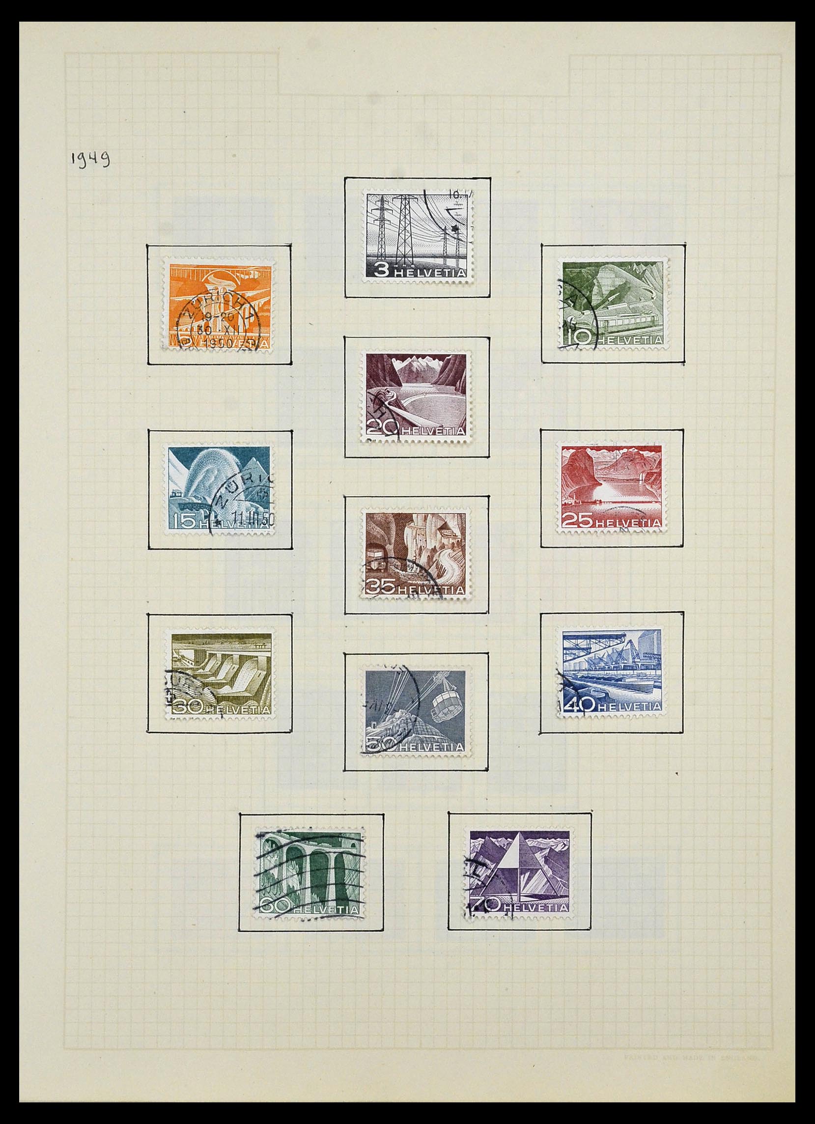 34038 012 - Stamp collection 34038 Switzerland 1854-1973.