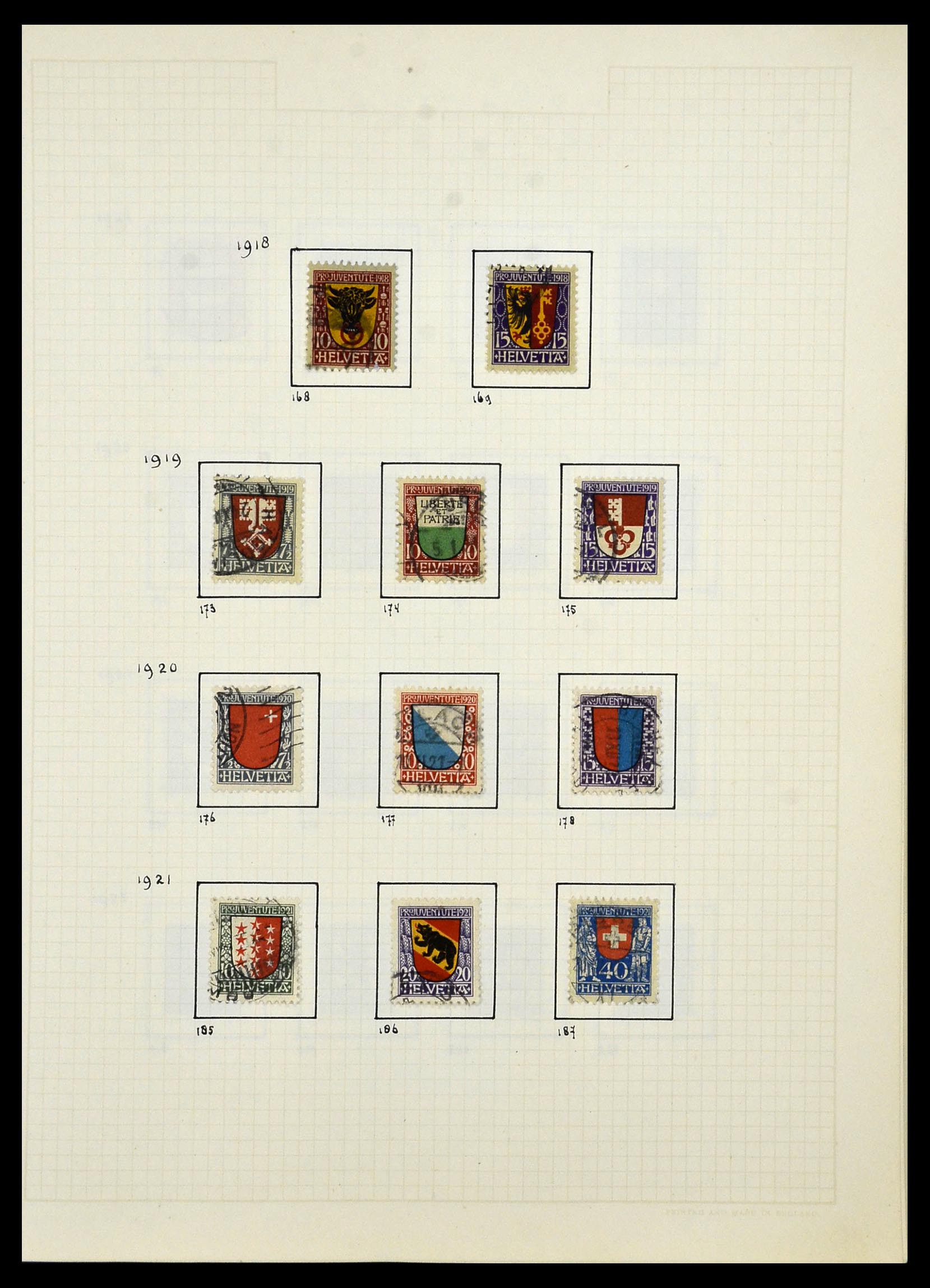 34038 017 - Postzegelverzameling 34038 Zwitserland 1854-1973.