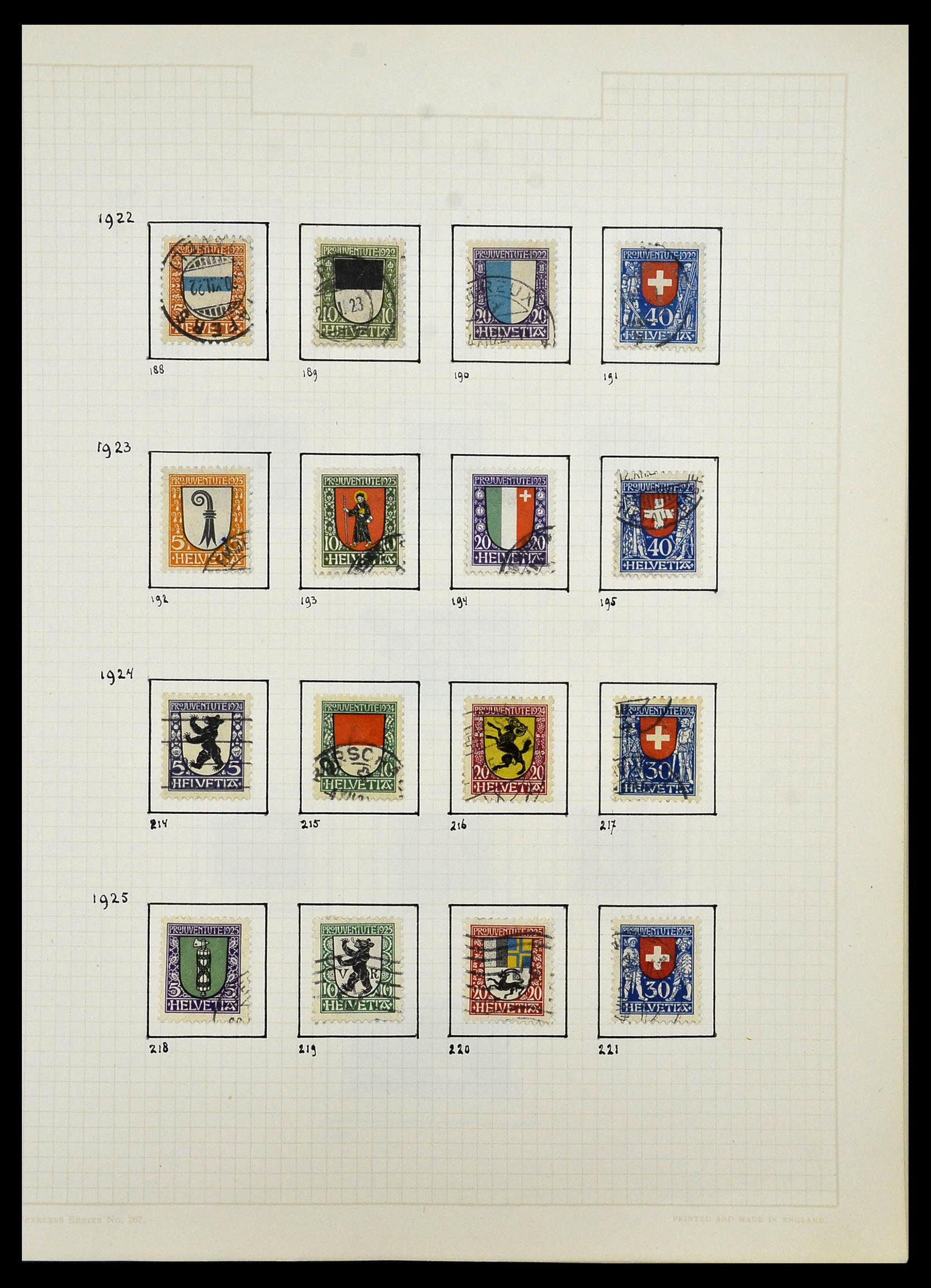 34038 018 - Postzegelverzameling 34038 Zwitserland 1854-1973.