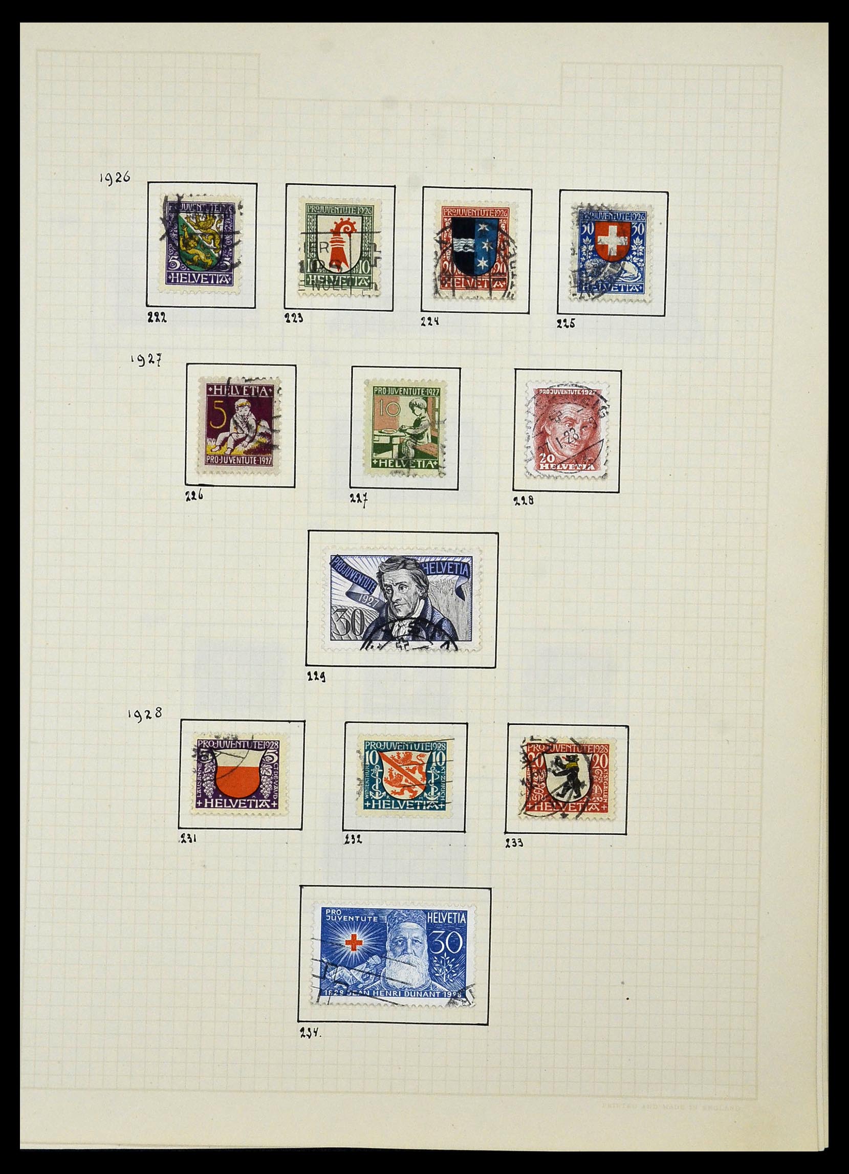 34038 019 - Postzegelverzameling 34038 Zwitserland 1854-1973.