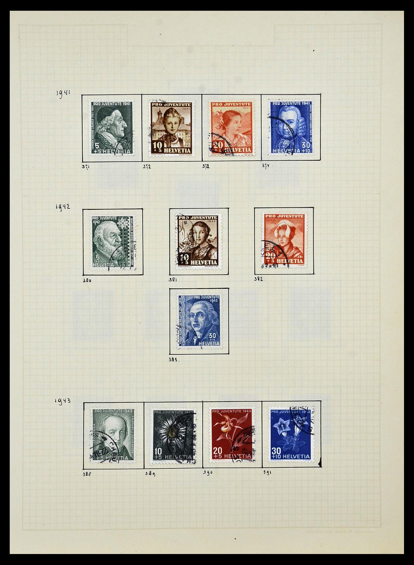 34038 024 - Postzegelverzameling 34038 Zwitserland 1854-1973.