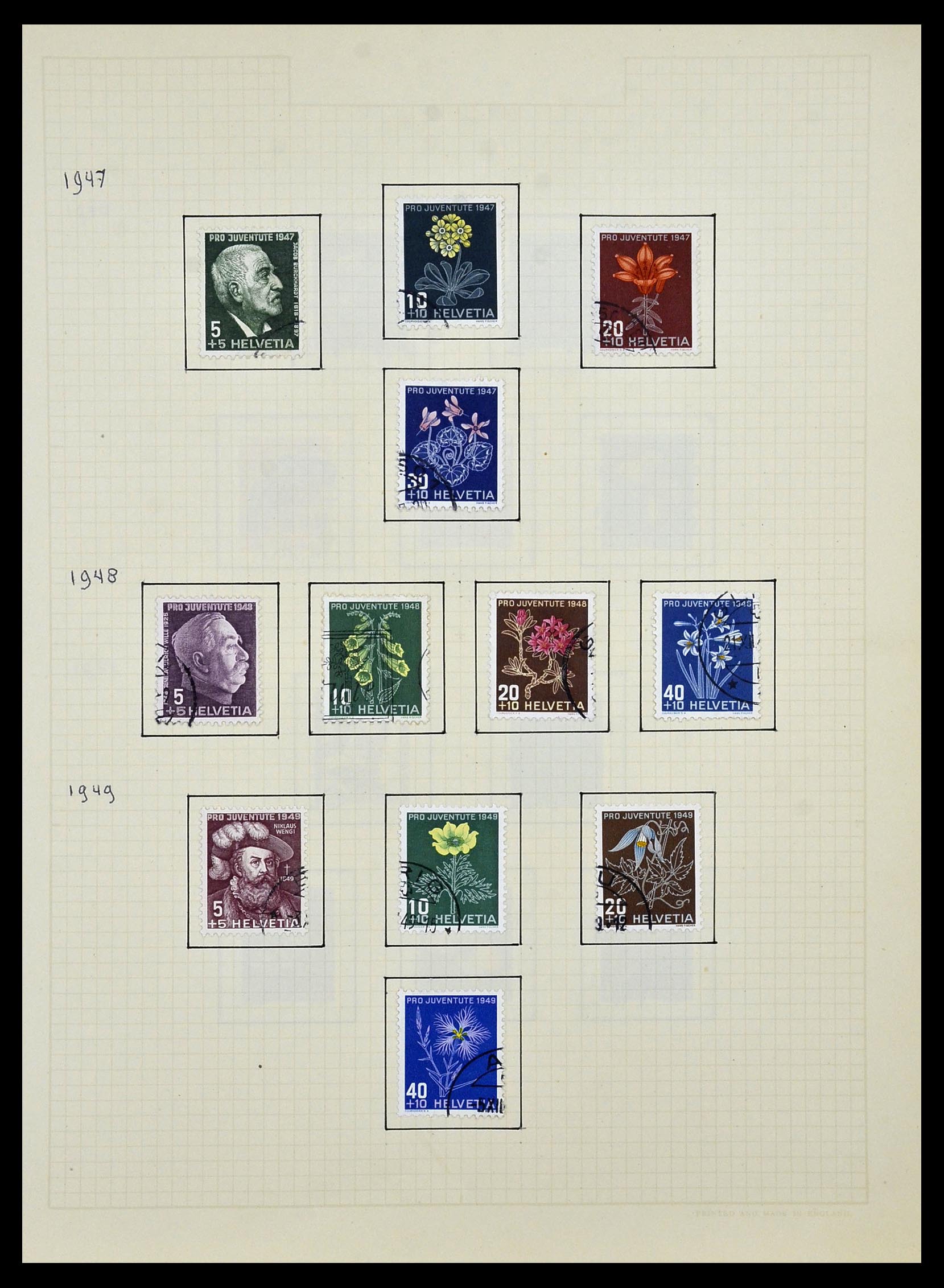 34038 026 - Postzegelverzameling 34038 Zwitserland 1854-1973.