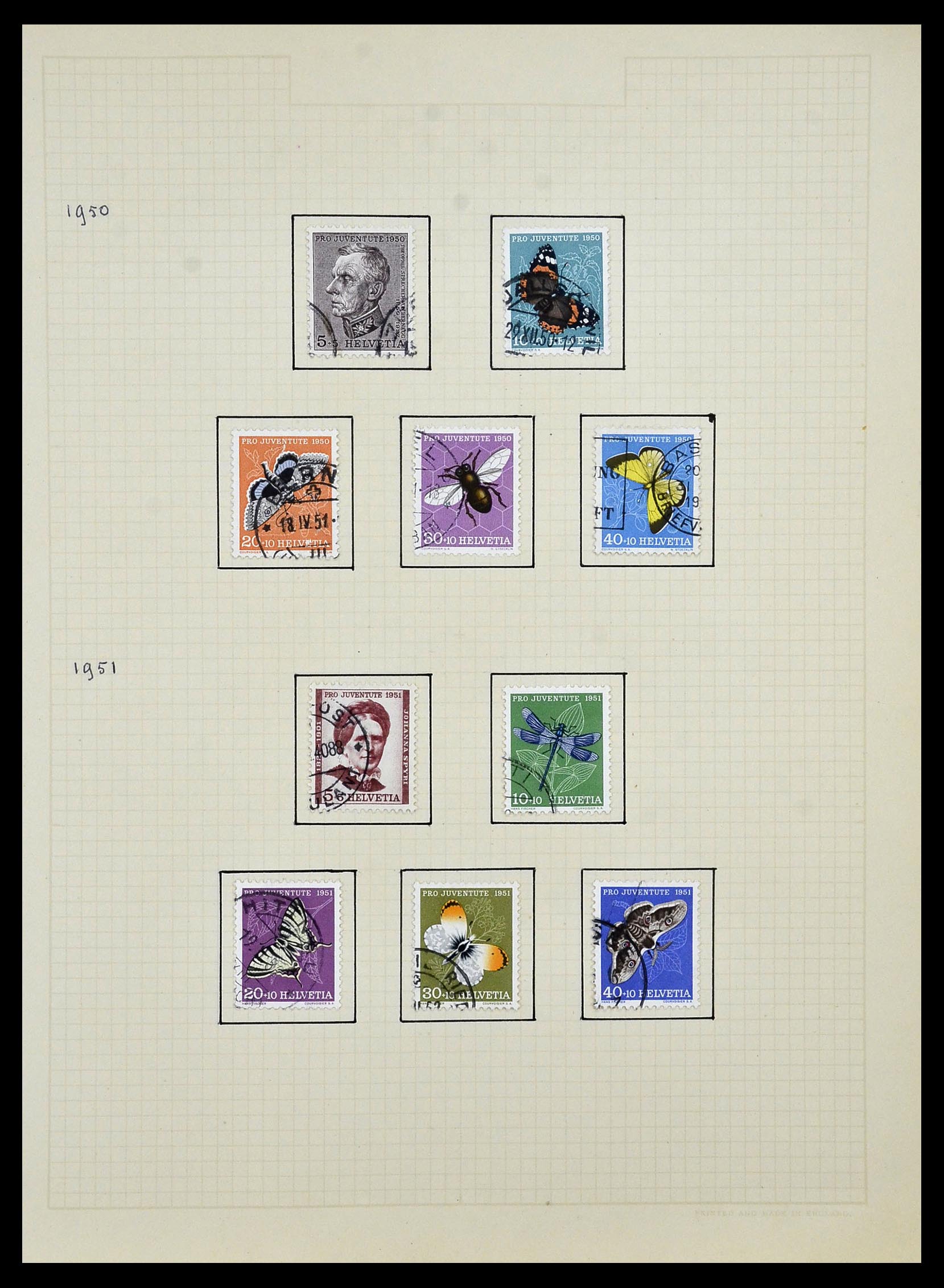 34038 027 - Postzegelverzameling 34038 Zwitserland 1854-1973.