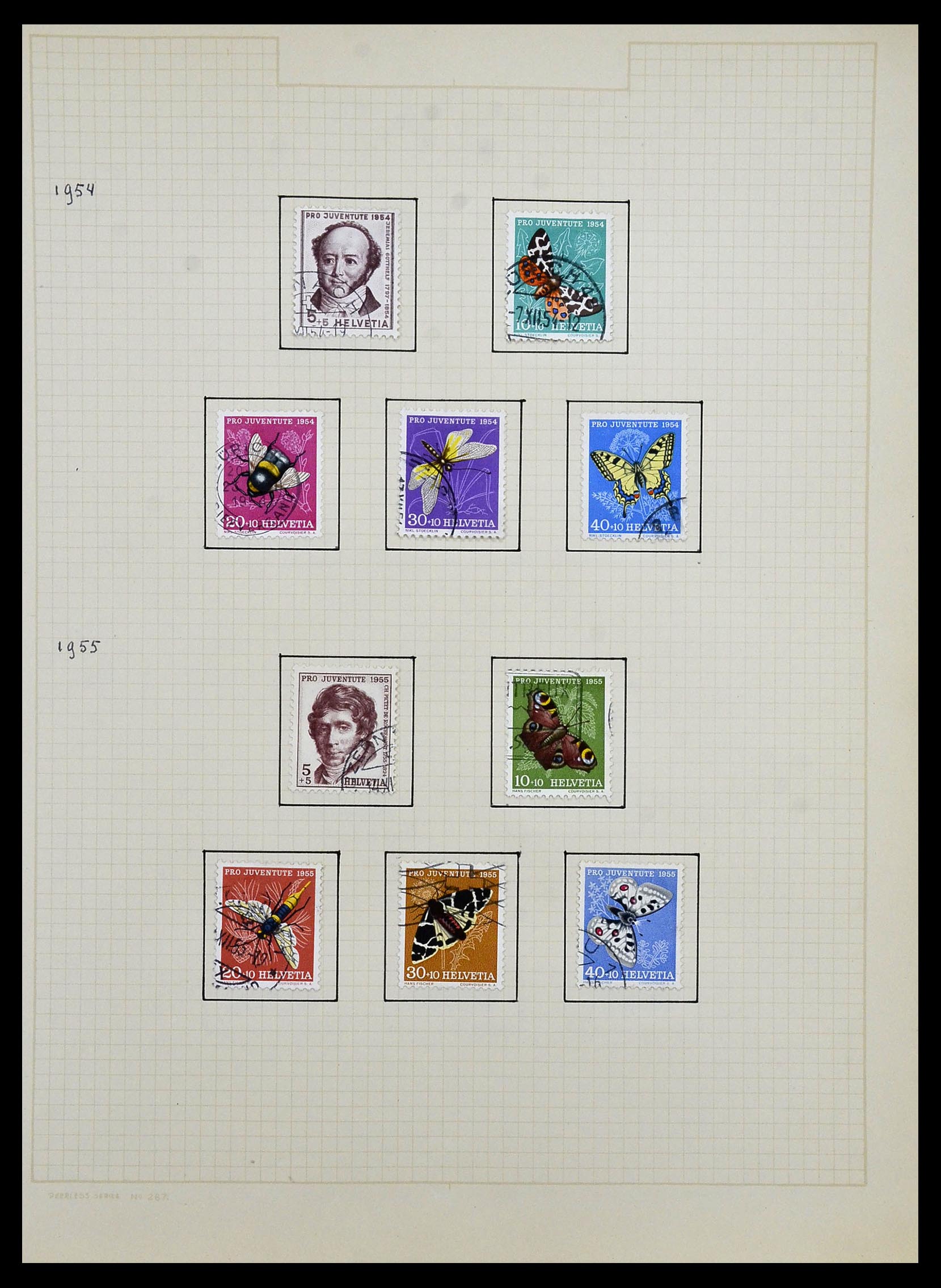 34038 029 - Postzegelverzameling 34038 Zwitserland 1854-1973.
