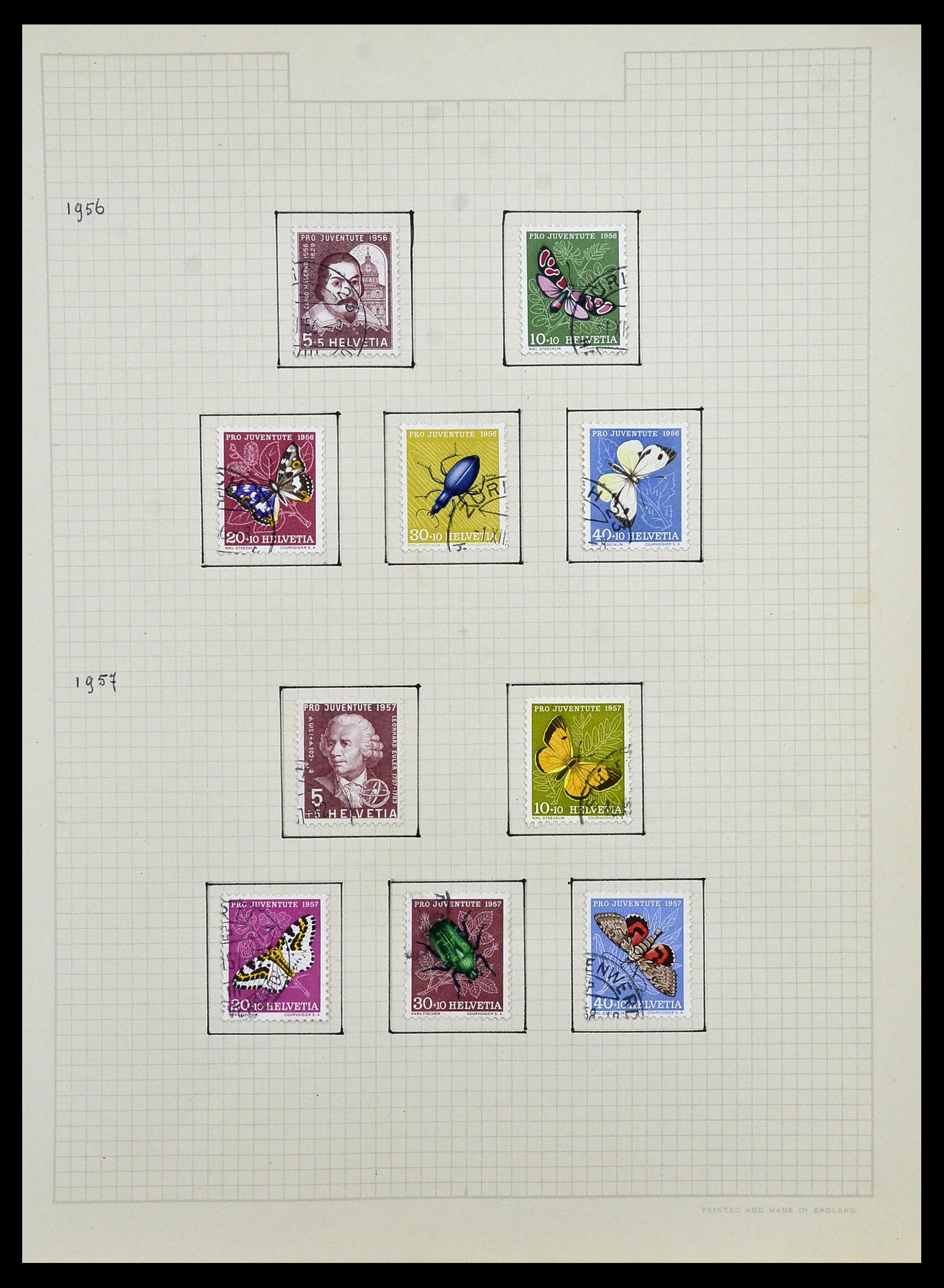 34038 030 - Postzegelverzameling 34038 Zwitserland 1854-1973.