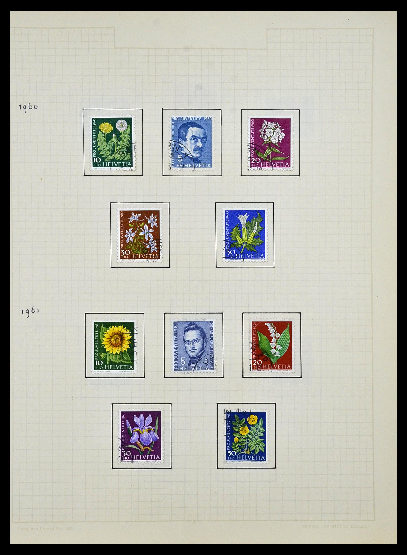 34038 032 - Postzegelverzameling 34038 Zwitserland 1854-1973.