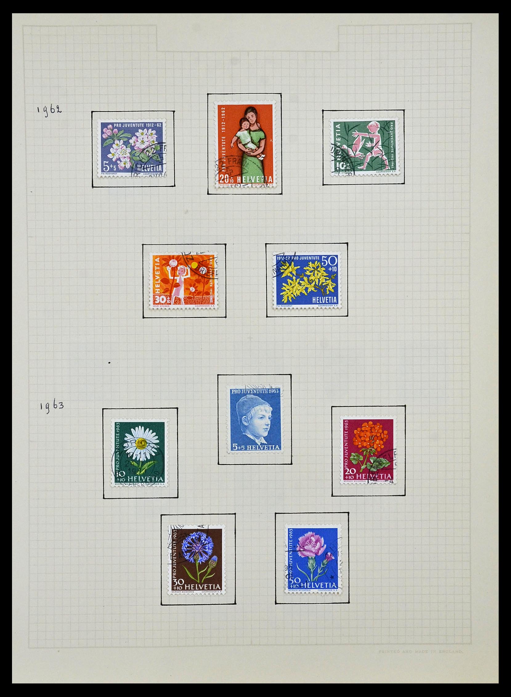 34038 033 - Postzegelverzameling 34038 Zwitserland 1854-1973.