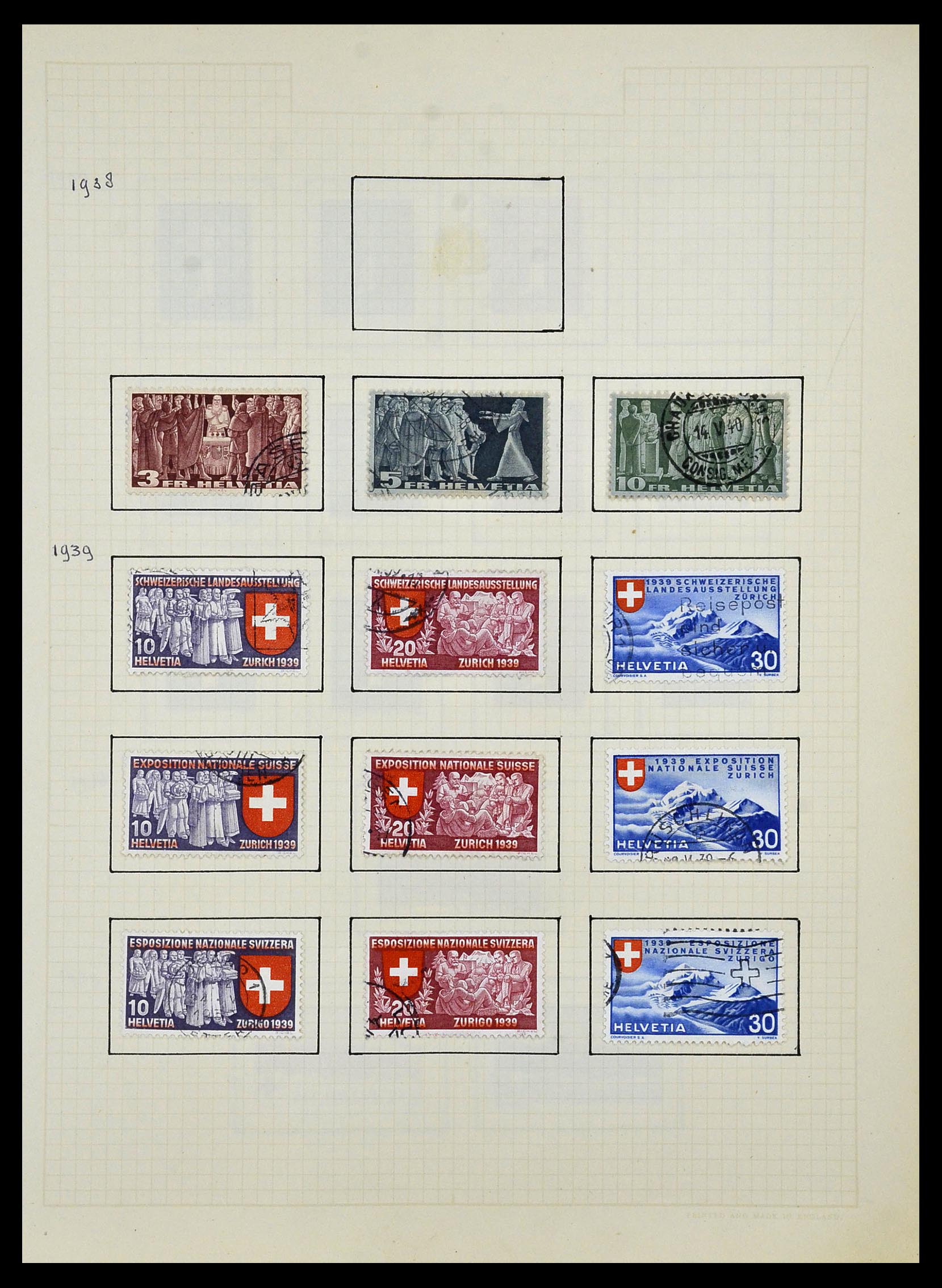 34038 039 - Stamp collection 34038 Switzerland 1854-1973.
