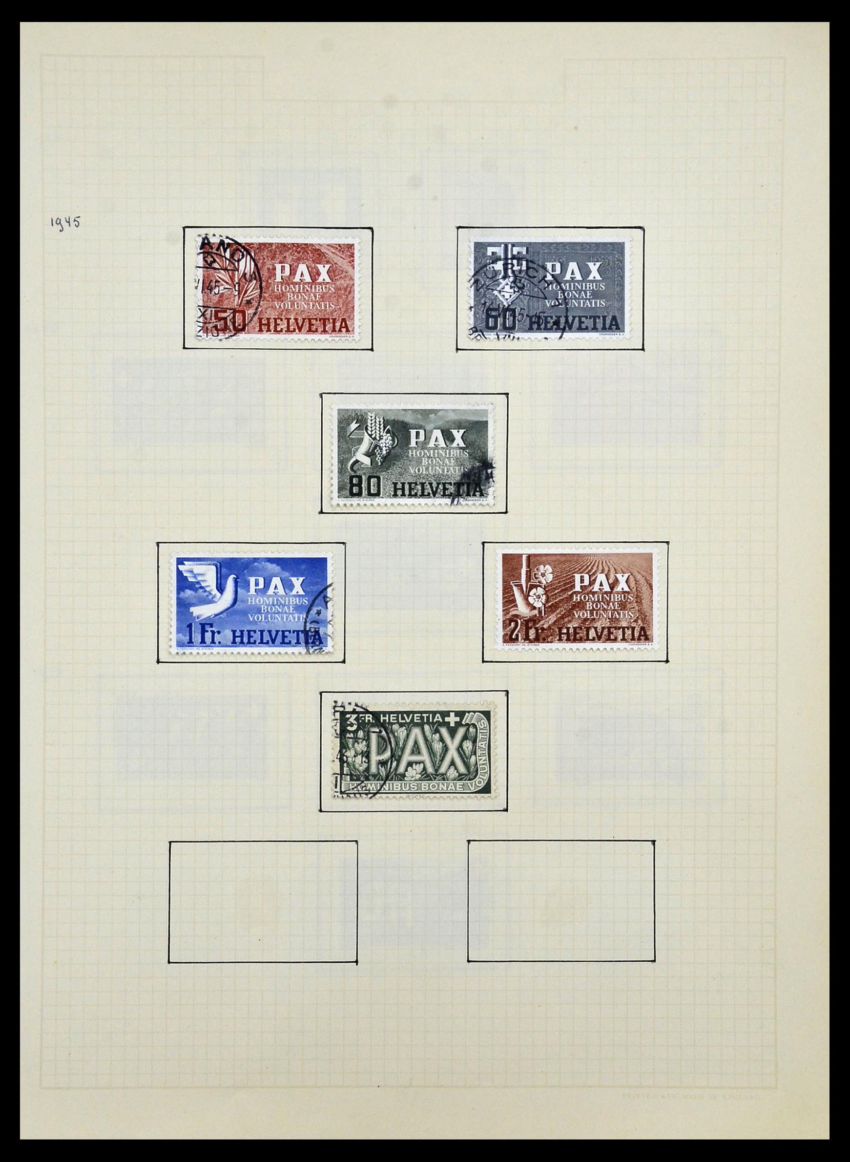 34038 045 - Postzegelverzameling 34038 Zwitserland 1854-1973.