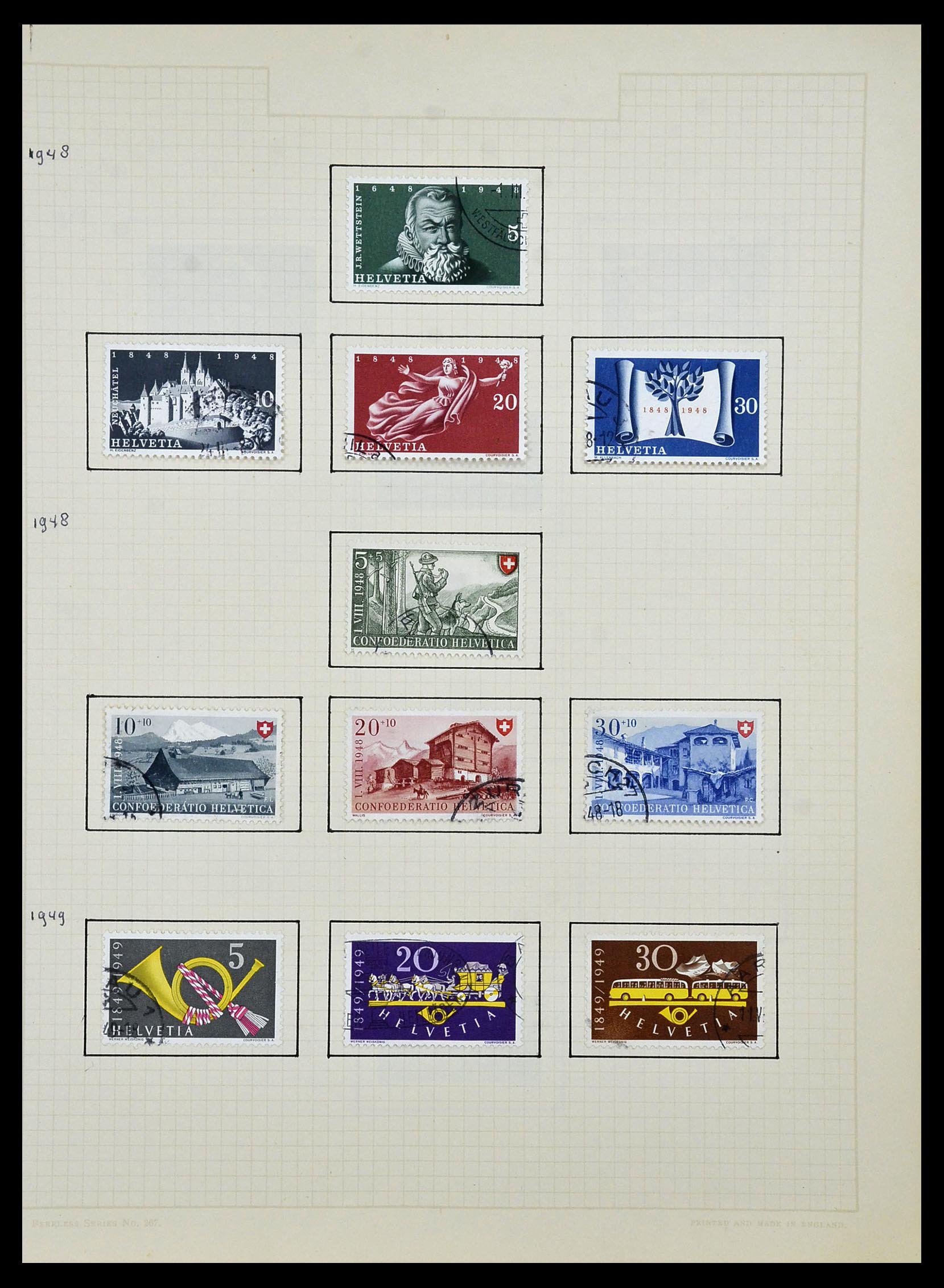 34038 048 - Stamp collection 34038 Switzerland 1854-1973.