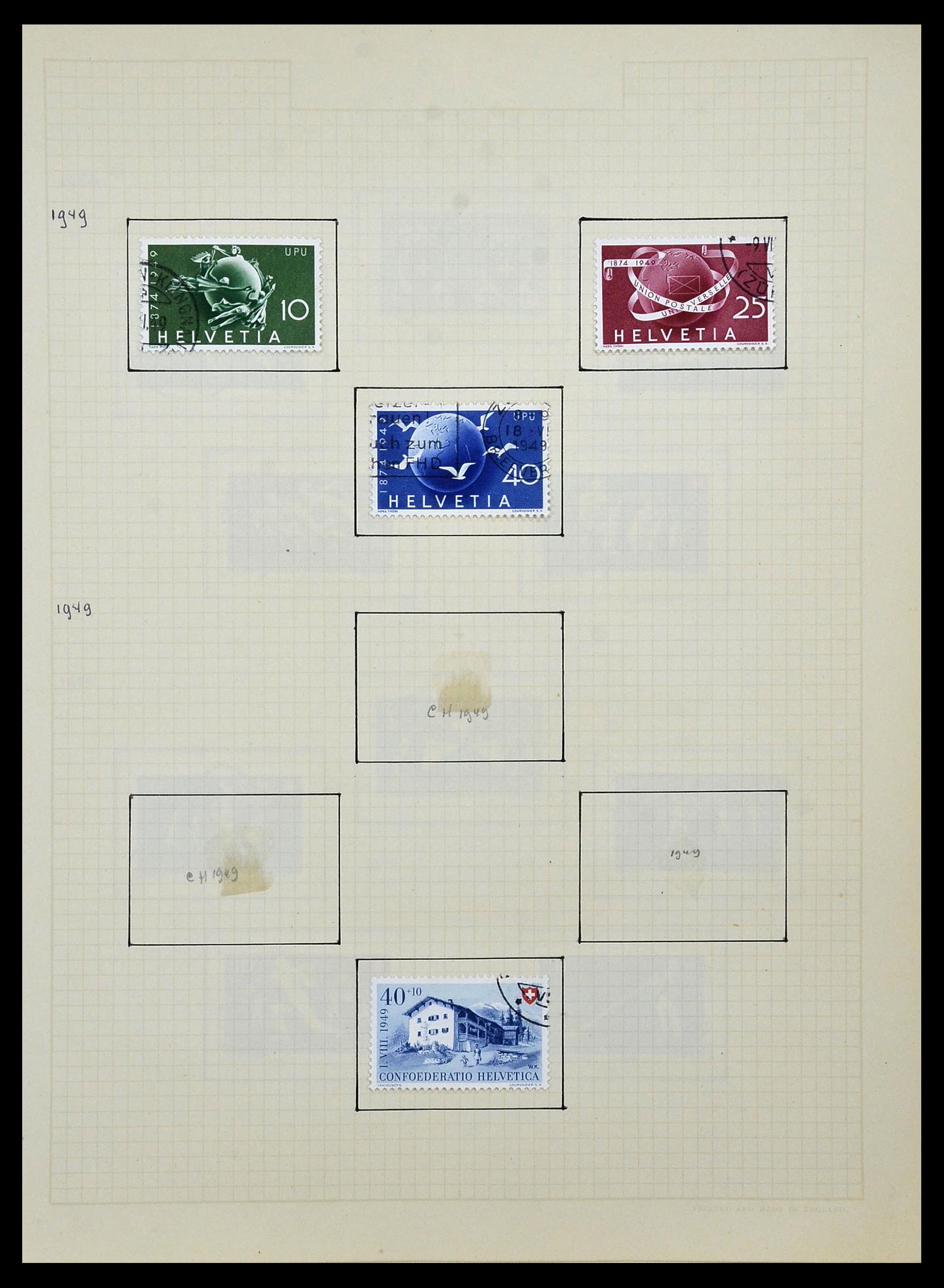 34038 049 - Postzegelverzameling 34038 Zwitserland 1854-1973.
