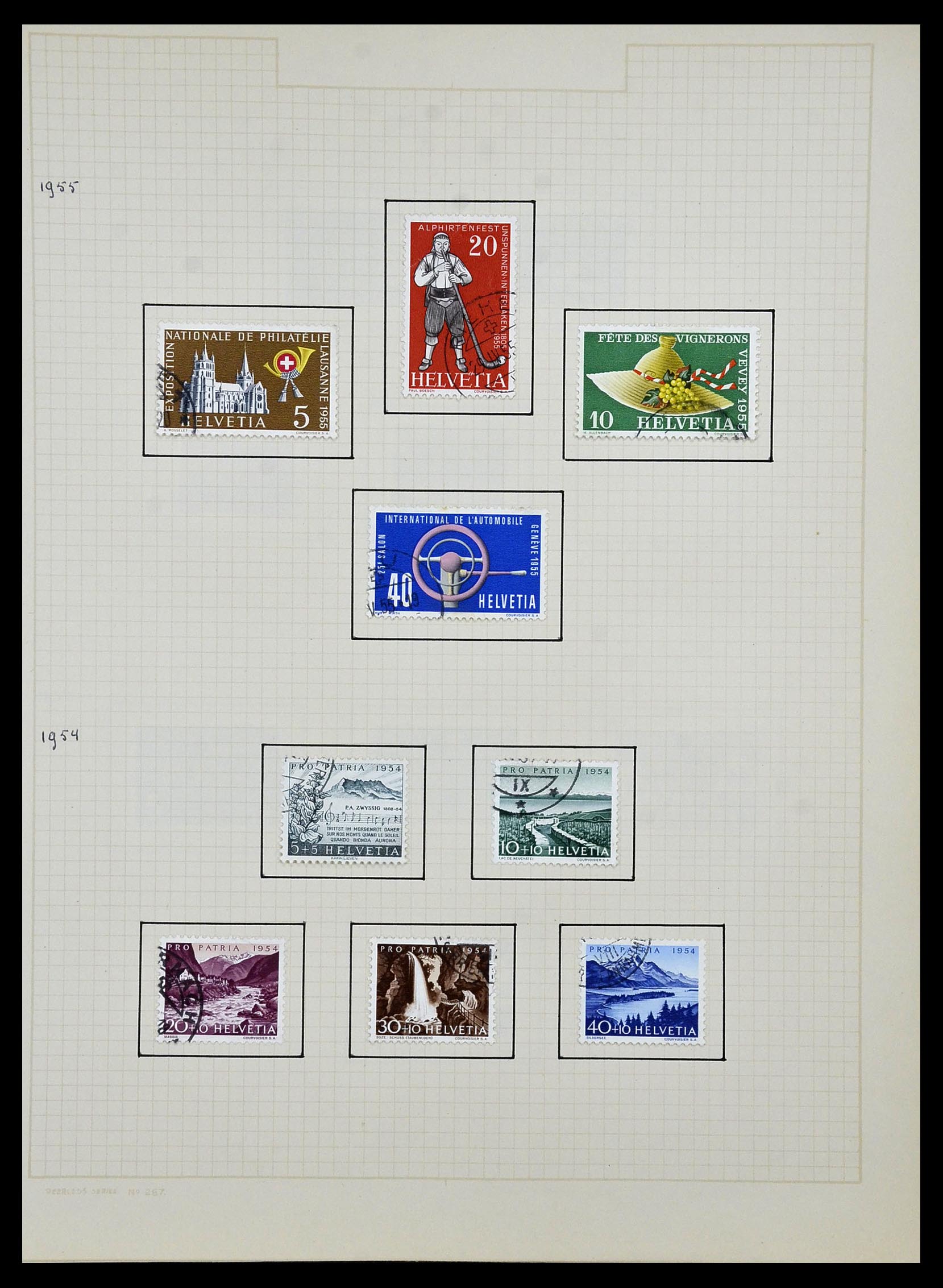 34038 053 - Postzegelverzameling 34038 Zwitserland 1854-1973.