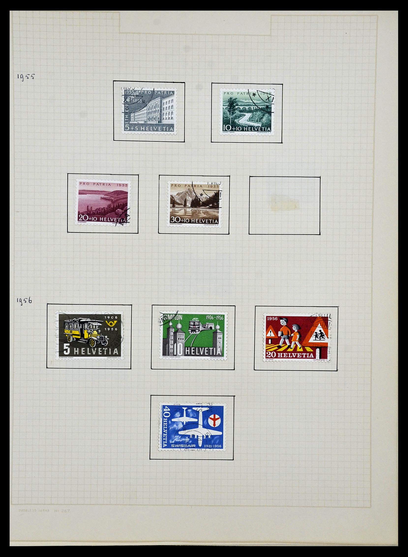 34038 054 - Postzegelverzameling 34038 Zwitserland 1854-1973.