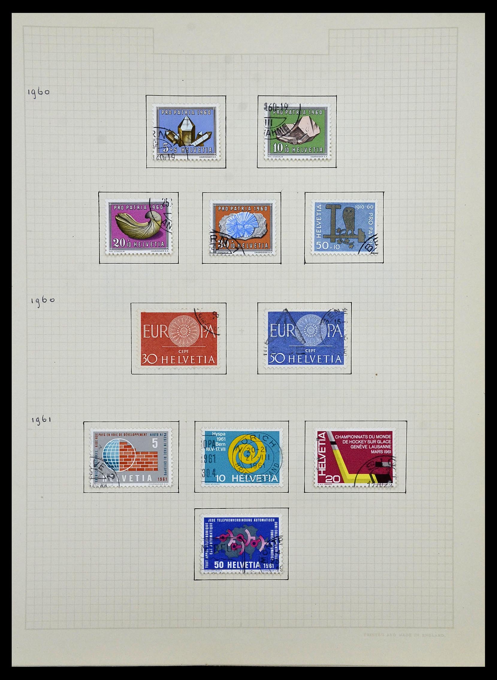 34038 059 - Stamp collection 34038 Switzerland 1854-1973.
