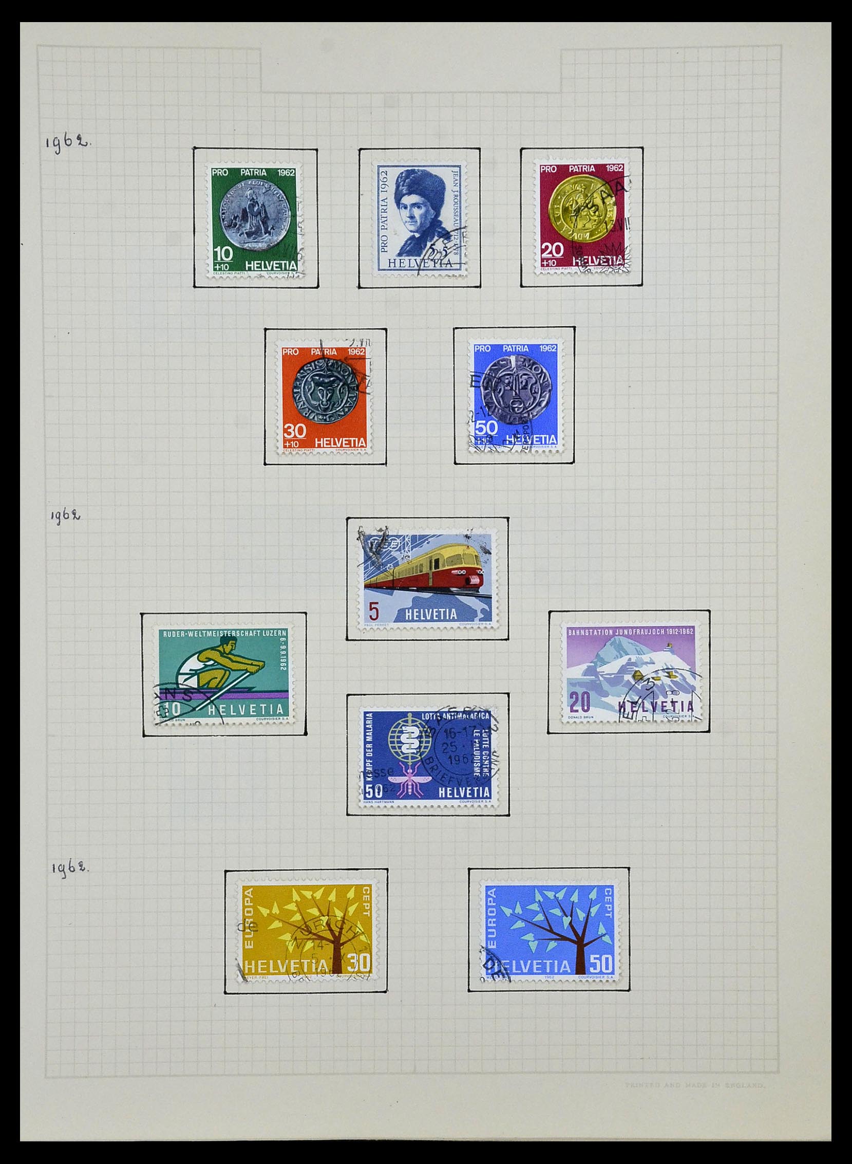 34038 061 - Postzegelverzameling 34038 Zwitserland 1854-1973.