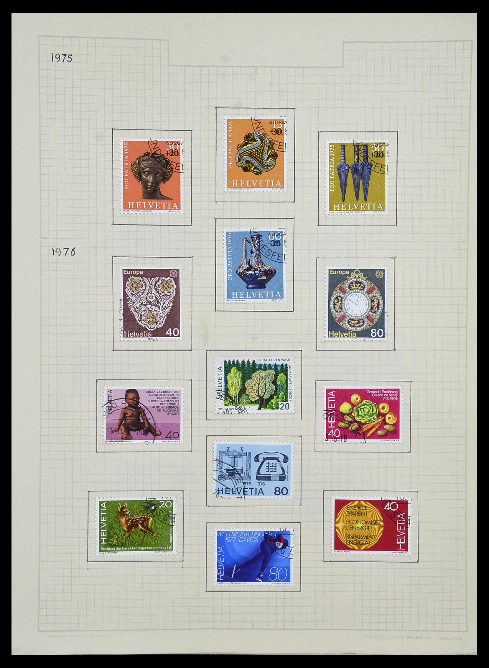 34038 078 - Stamp collection 34038 Switzerland 1854-1973.