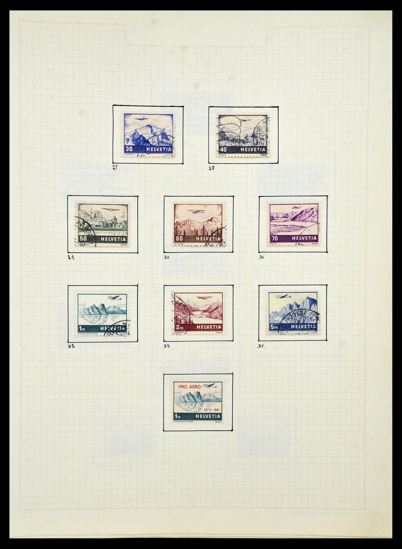 34038 082 - Postzegelverzameling 34038 Zwitserland 1854-1973.