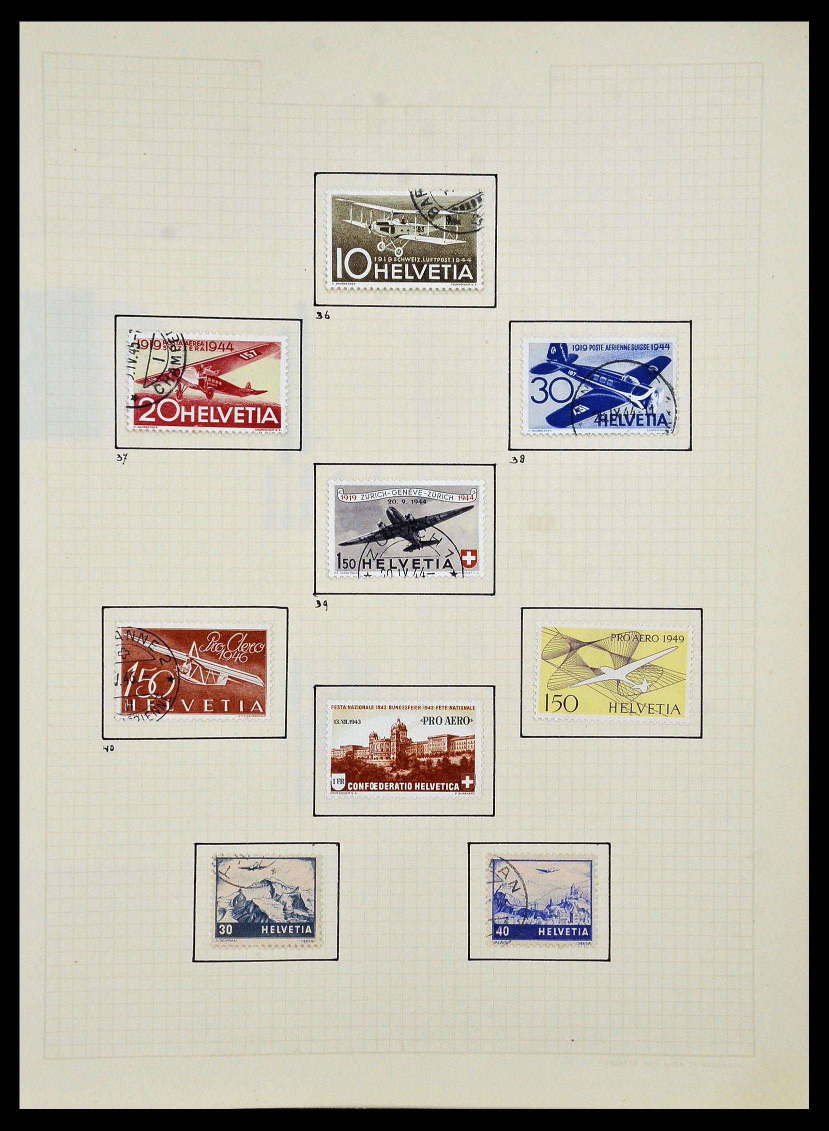 34038 083 - Postzegelverzameling 34038 Zwitserland 1854-1973.