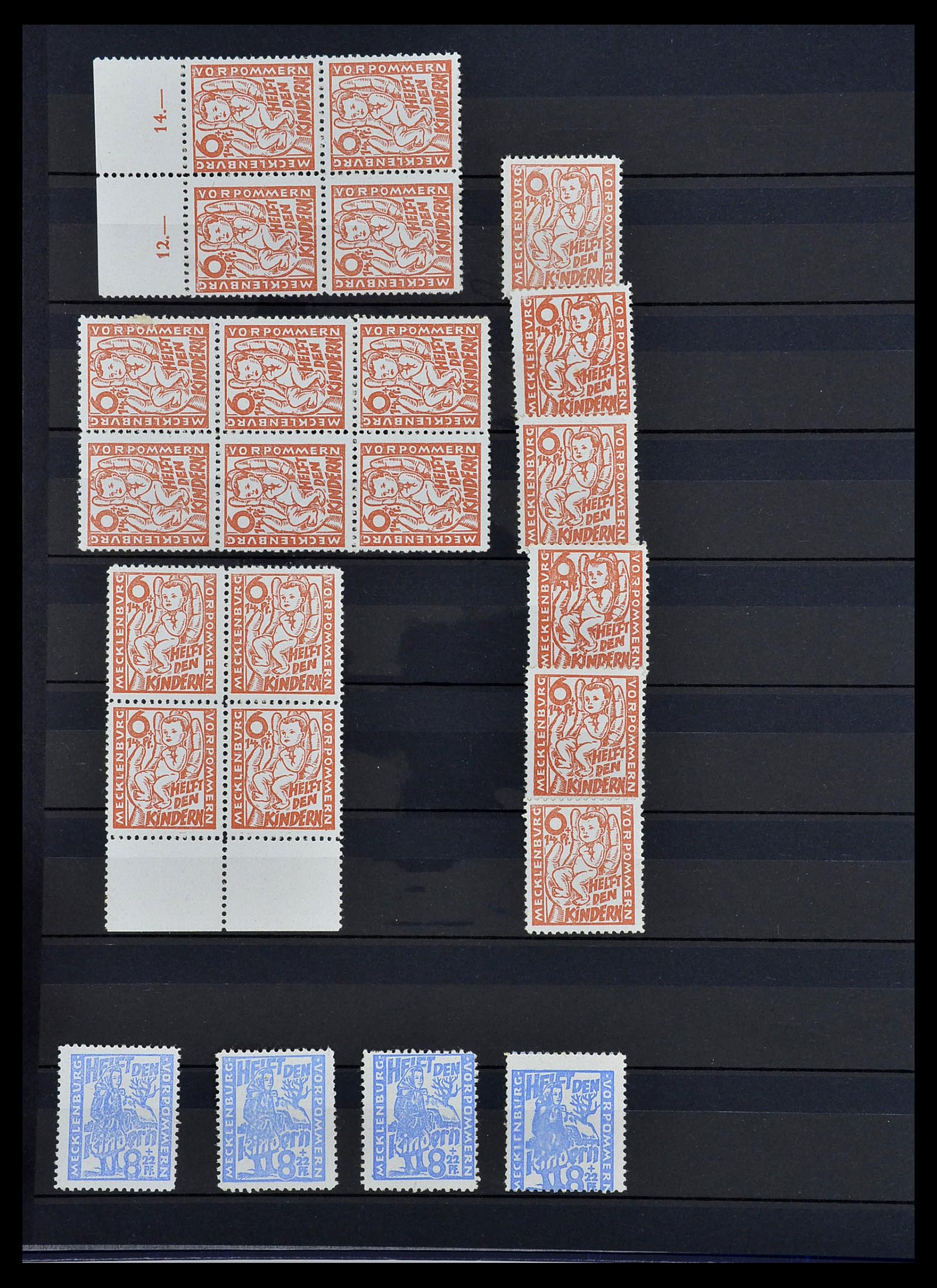 34039 008 - Postzegelverzameling 34039 Mecklenburg-Vorpommern 1945-1946.