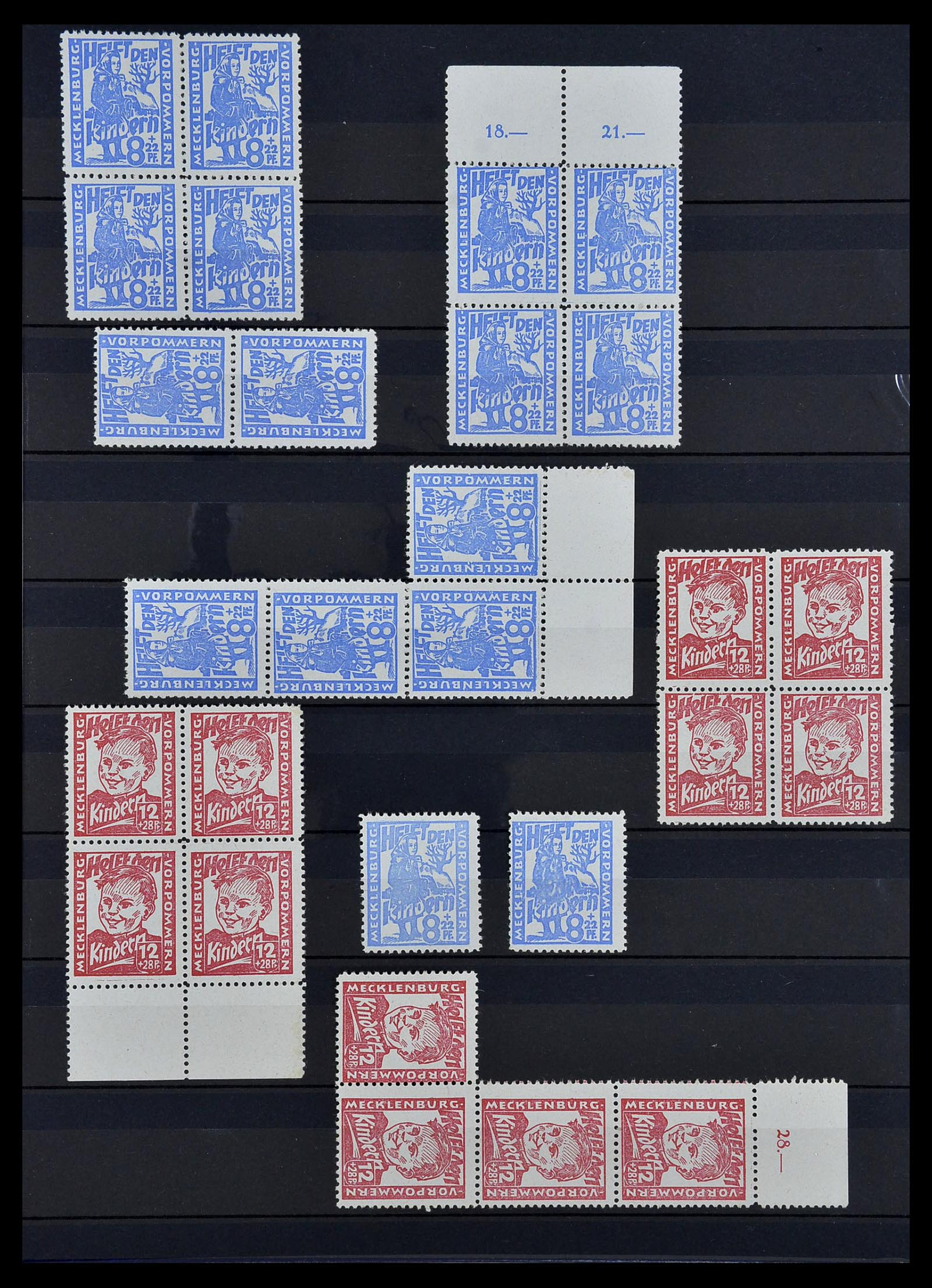 34039 009 - Stamp collection 34039 Mecklenburg-Vorpommern 1945-1946.