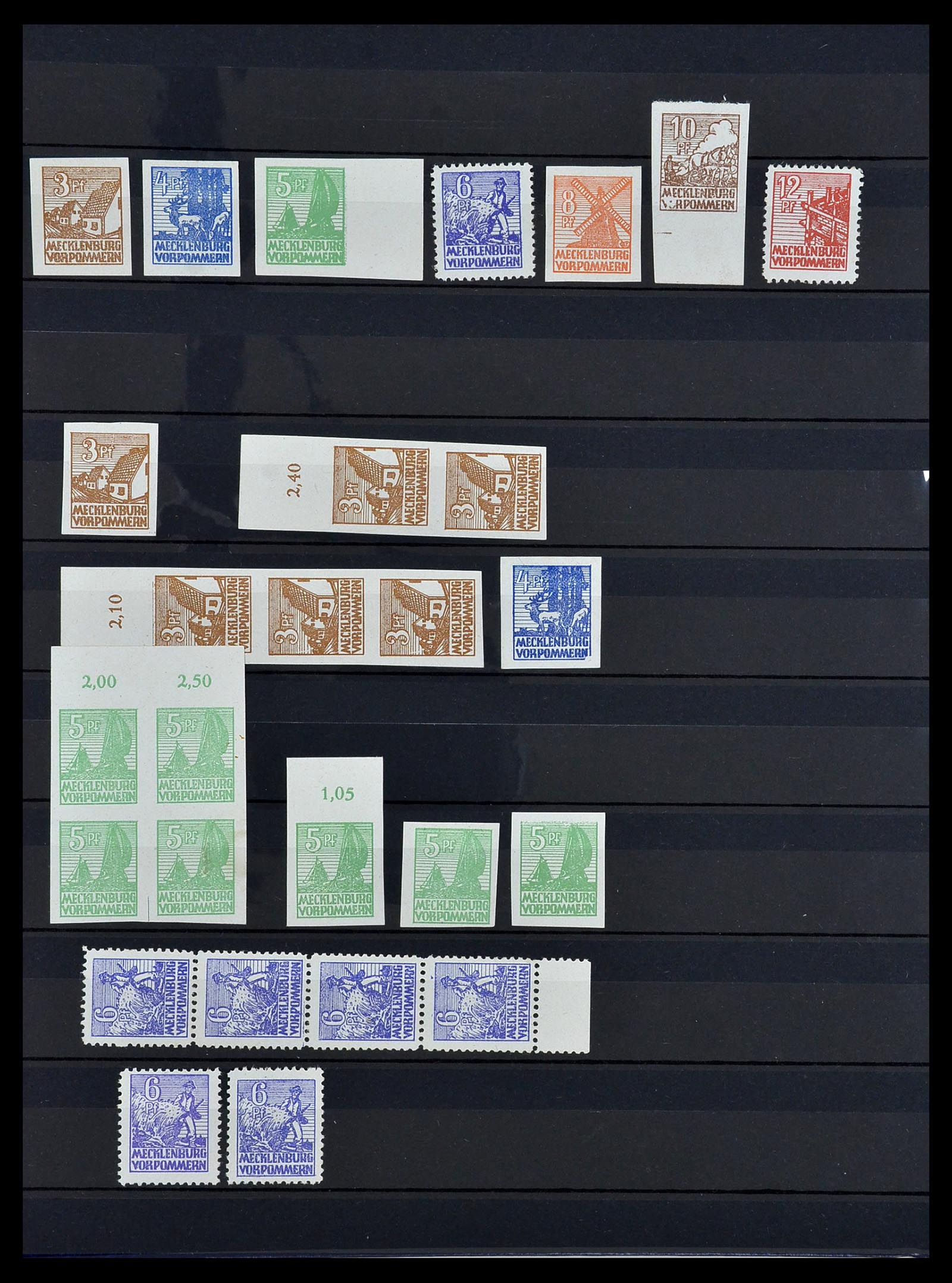 34039 011 - Stamp collection 34039 Mecklenburg-Vorpommern 1945-1946.