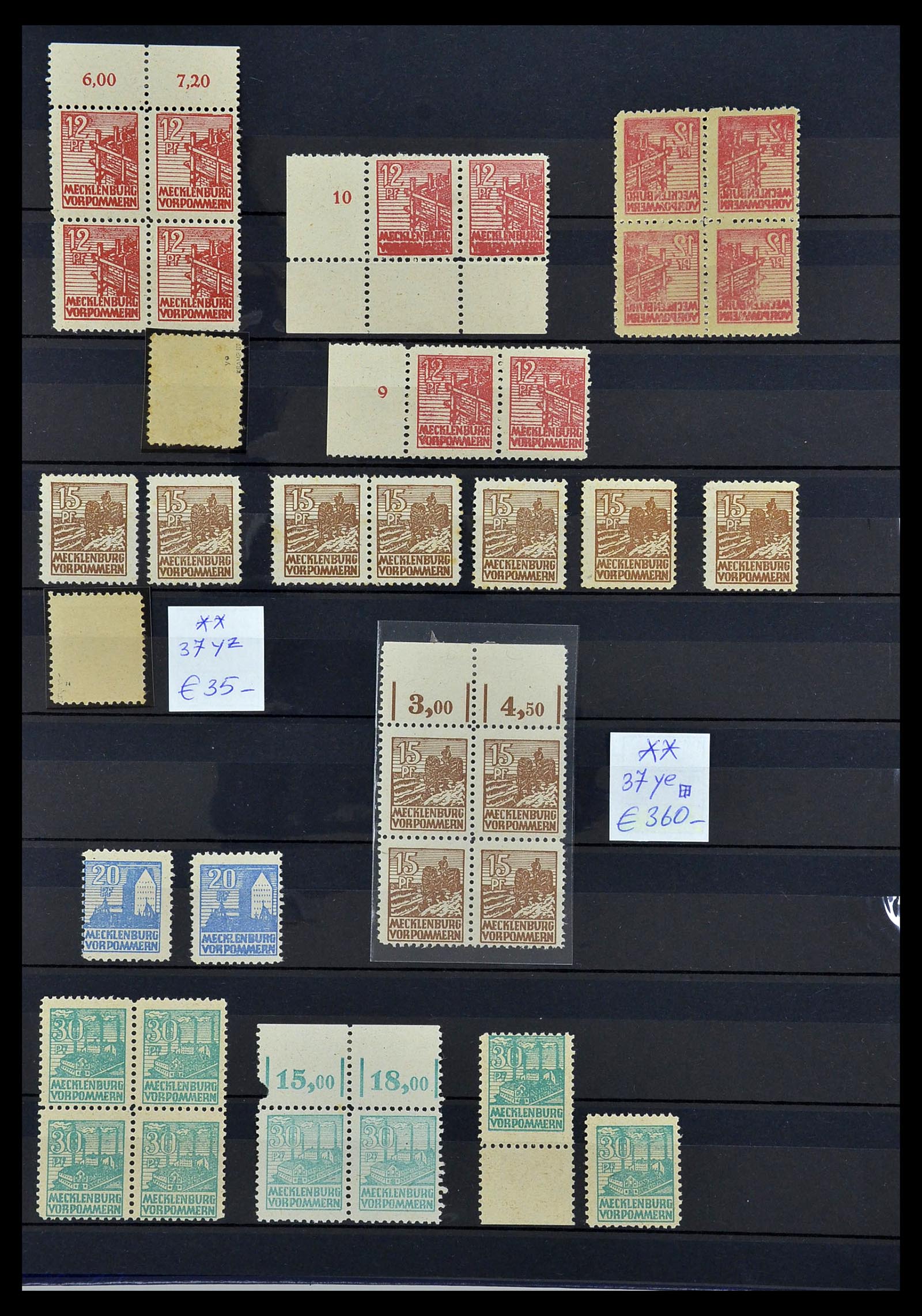 34039 013 - Stamp collection 34039 Mecklenburg-Vorpommern 1945-1946.